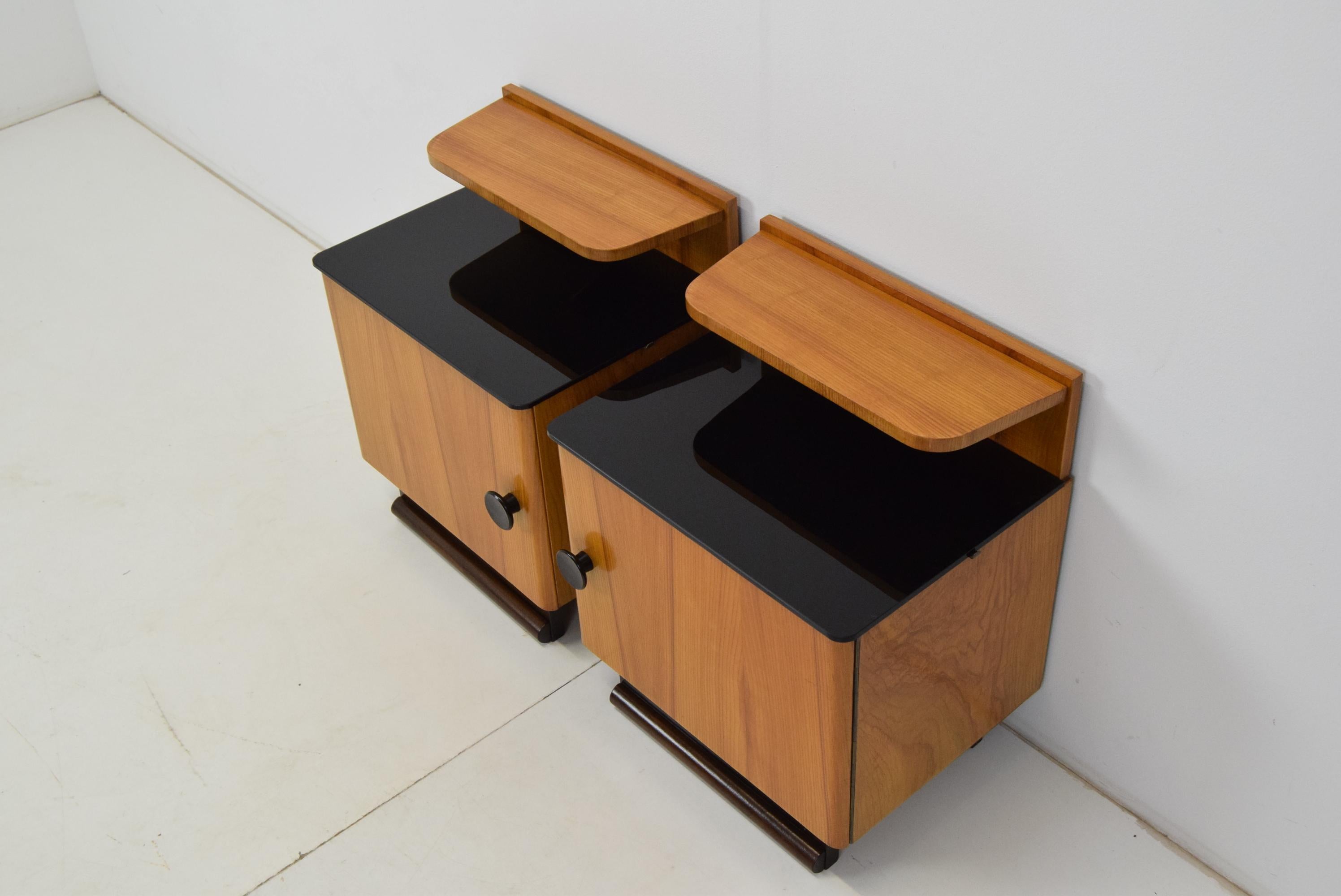 Pair of Mid-Century Czechoslovakia Bedside Tables, 1960's 1