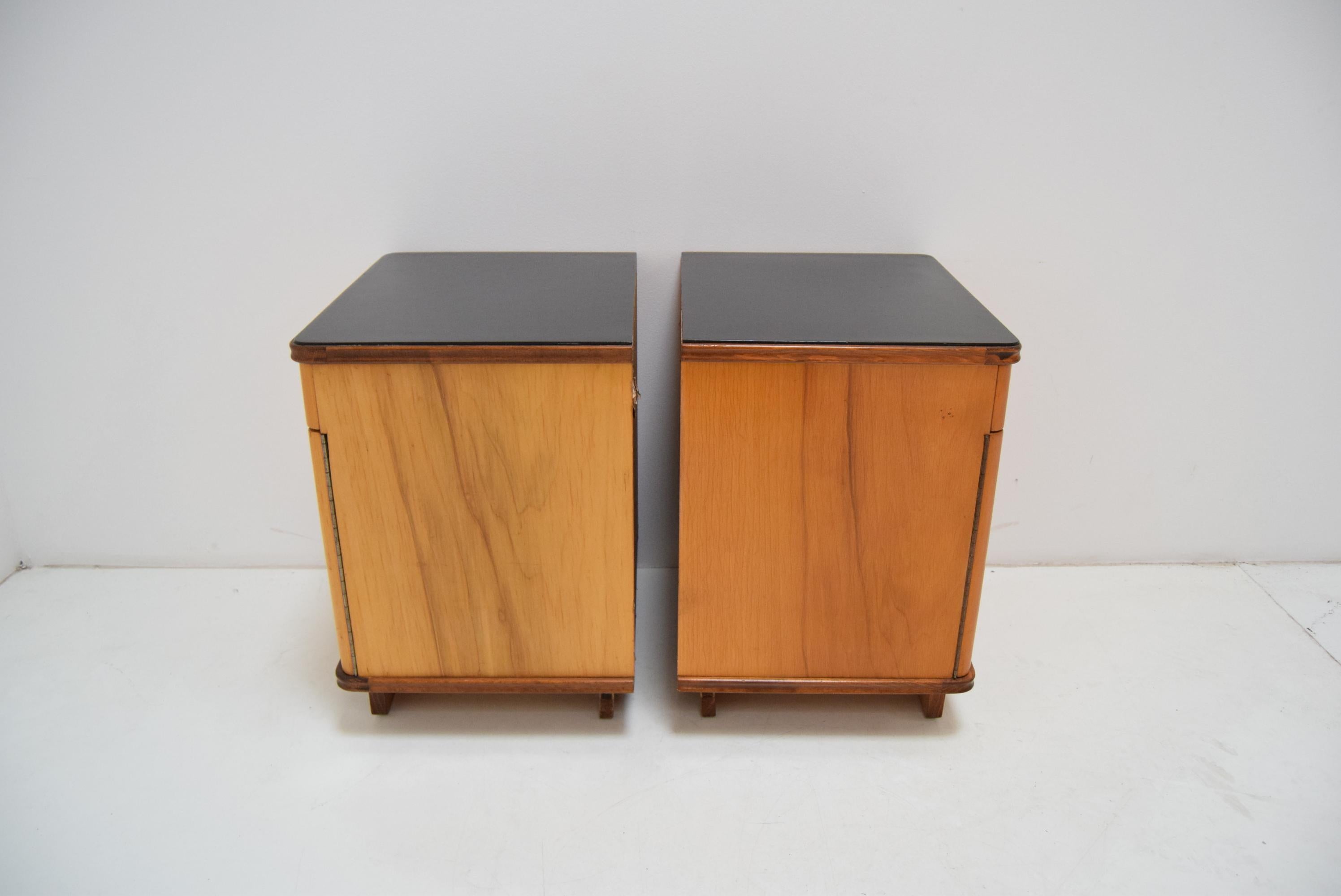 Pair of Midcentury Czechoslovakian Bedside Tables, 1960s 2