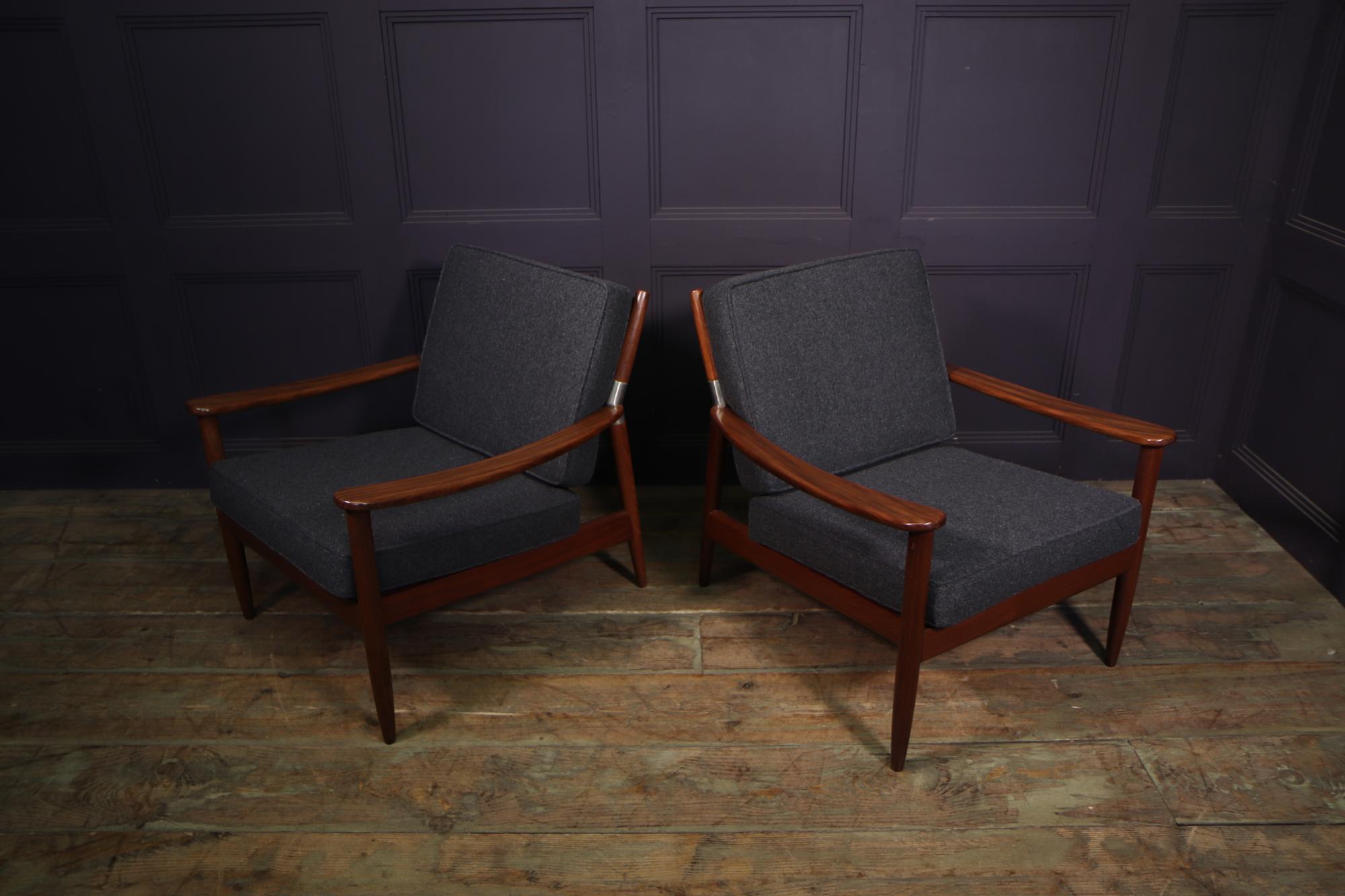 Pair of Mid Century Danish Armchairs 6