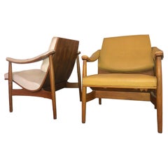 Pair of Mid-Century Danish Bentwood Armchairs by Thonet