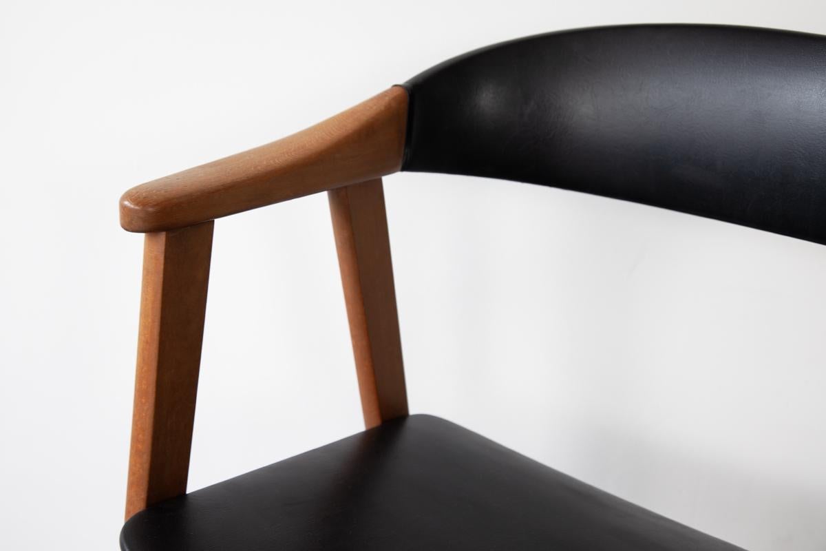 Pair of Mid Century, Danish Carver Chairs 5