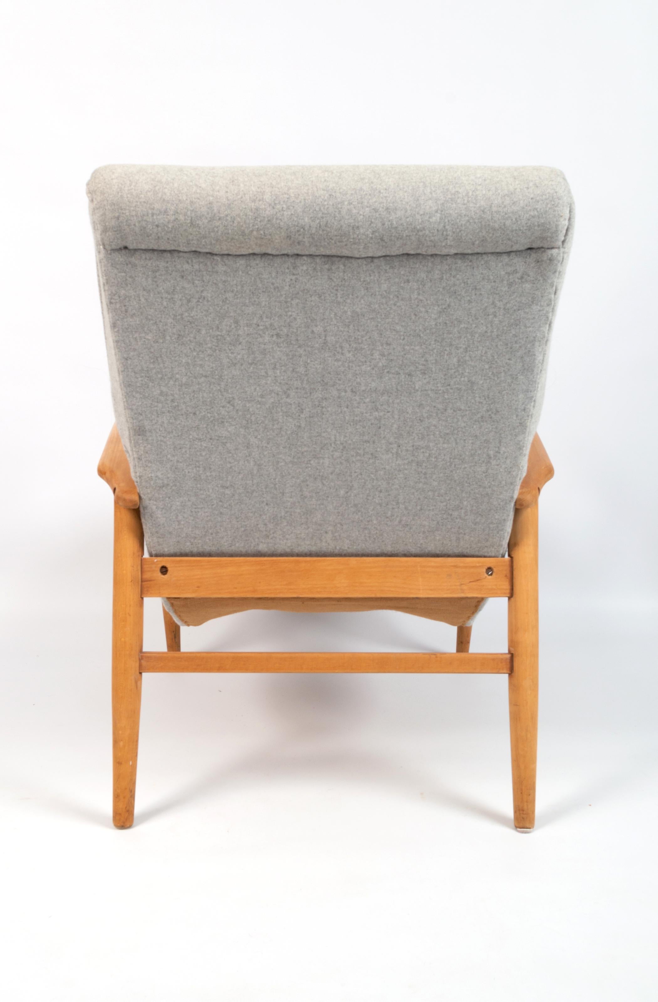 Pair of Mid-Century Danish Lounge Chairs Armchairs Denmark, C.1950 For Sale 4