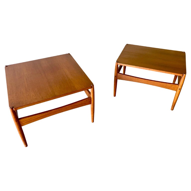 Pair of MidCentury Danish Modern Diethelm Teak Side/End Tables at 1stDibs