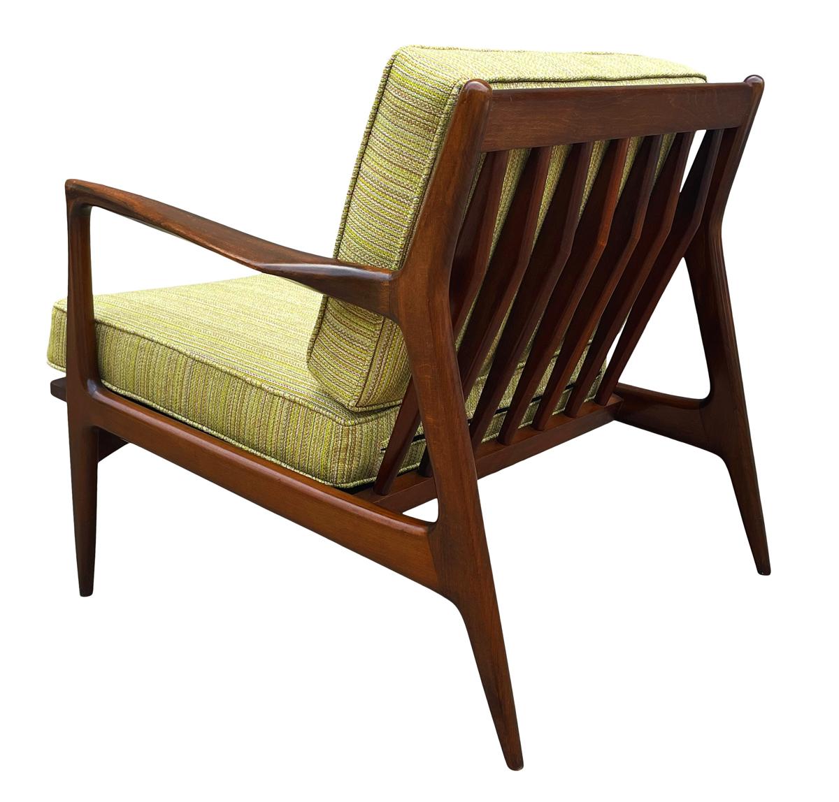 Pair of Mid Century Danish Modern IB Kofod-Larsen Lounge Chairs in Walnut 3