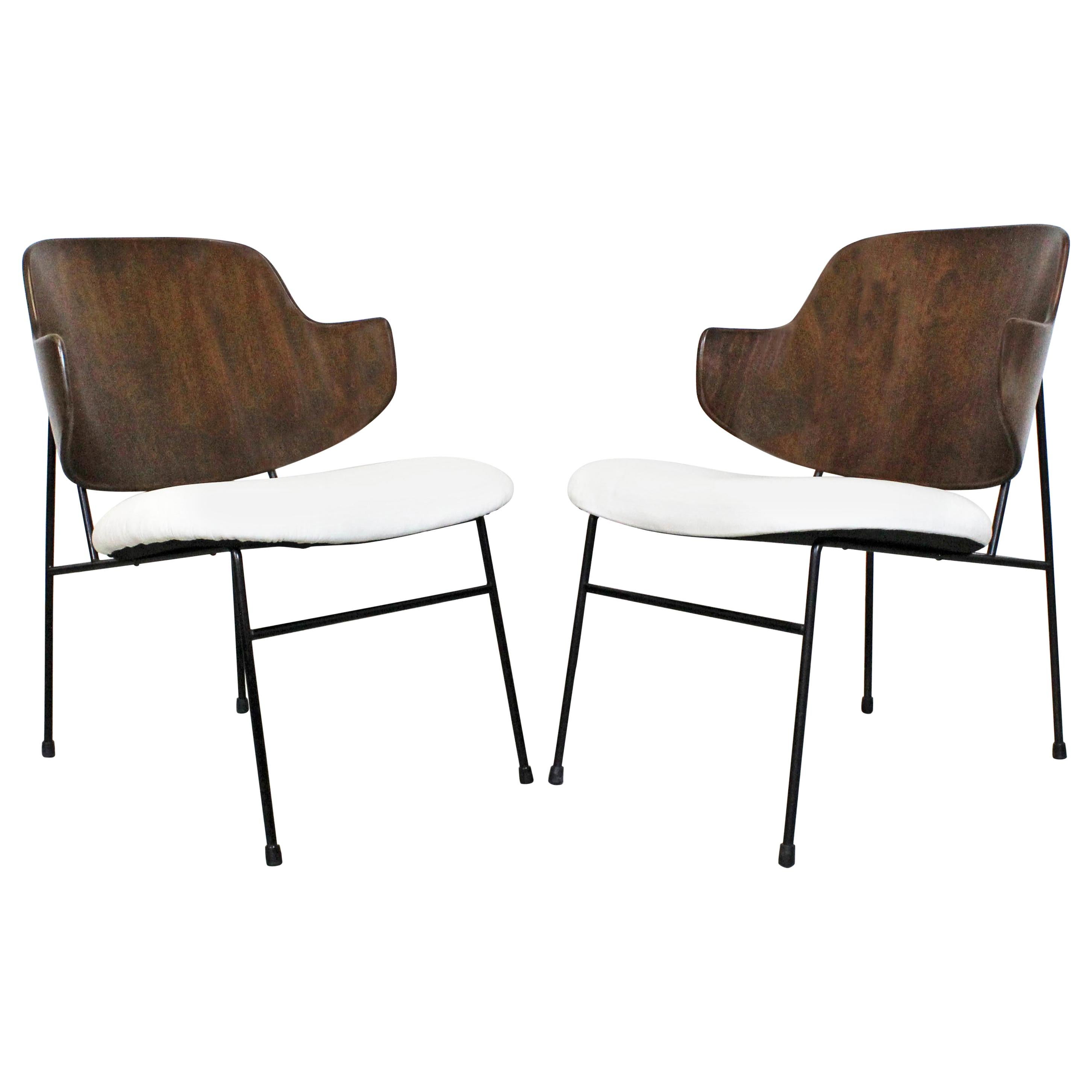 Pair of Midcentury Danish Modern IB Kofod Larsen Selig Penguin Chairs