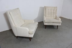 Paire de fauteuils de salon danois modernes du milieu du siècle dernier de style Paul McCobb