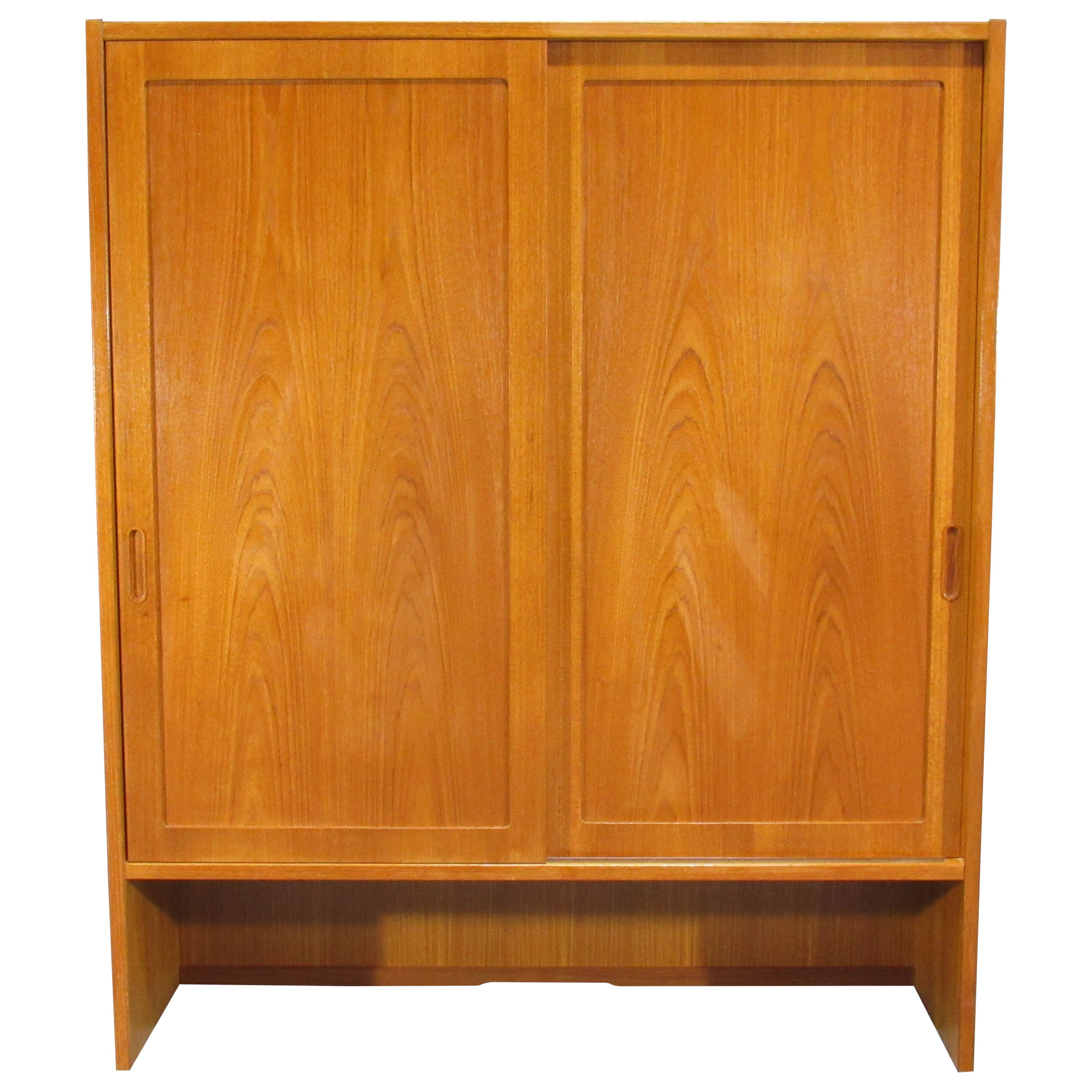 Pair of Midcentury, Danish Modern Teak Cabinets by Poul Hundevad for HU