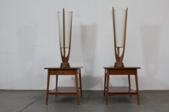 Moderne dänische Mid-Century-Tischlampen mit Tornado-Flügel, Mid-Century