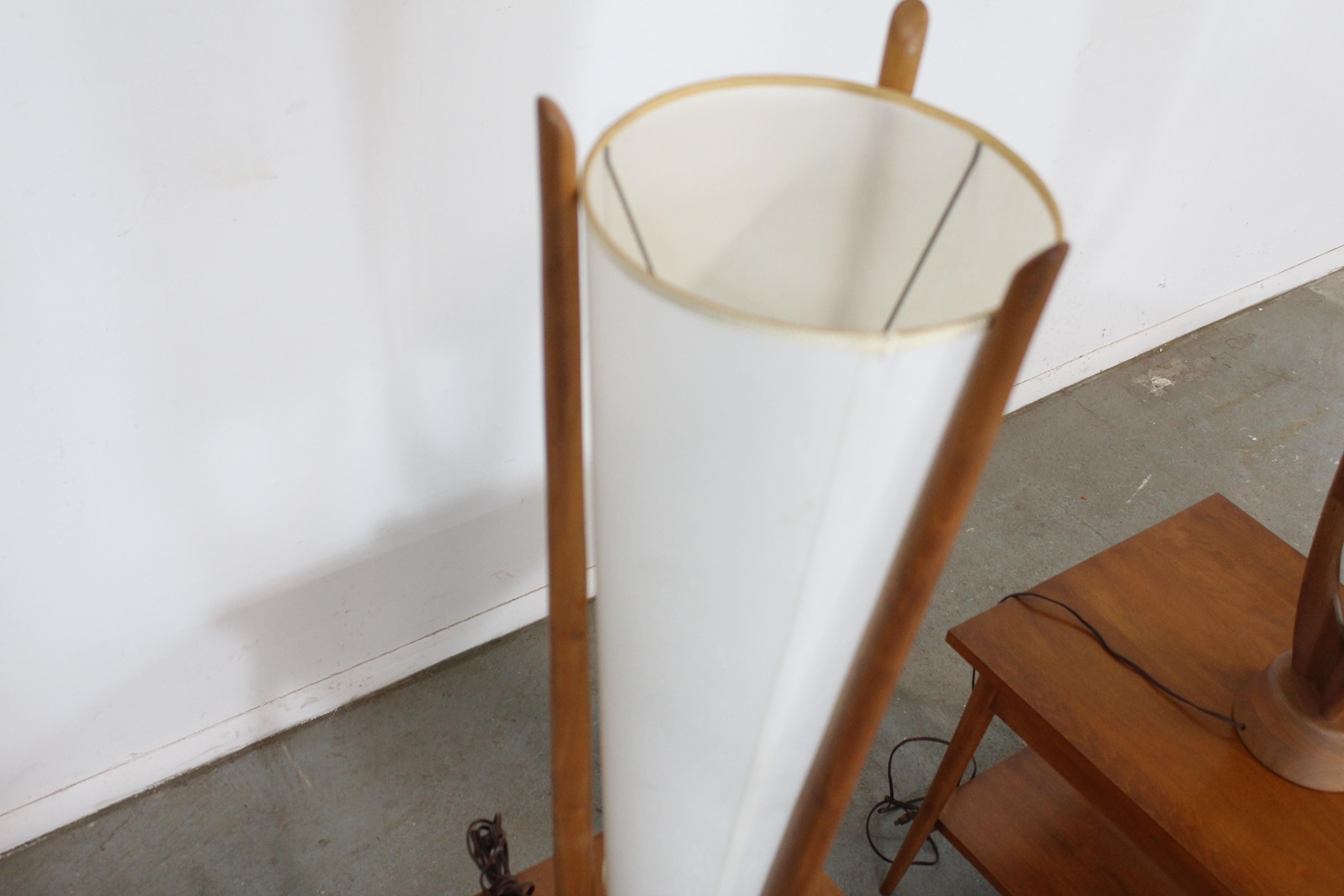 Mid-20th Century Pair of Mid-Century Danish Modern Tornado Funnel Table Lamps