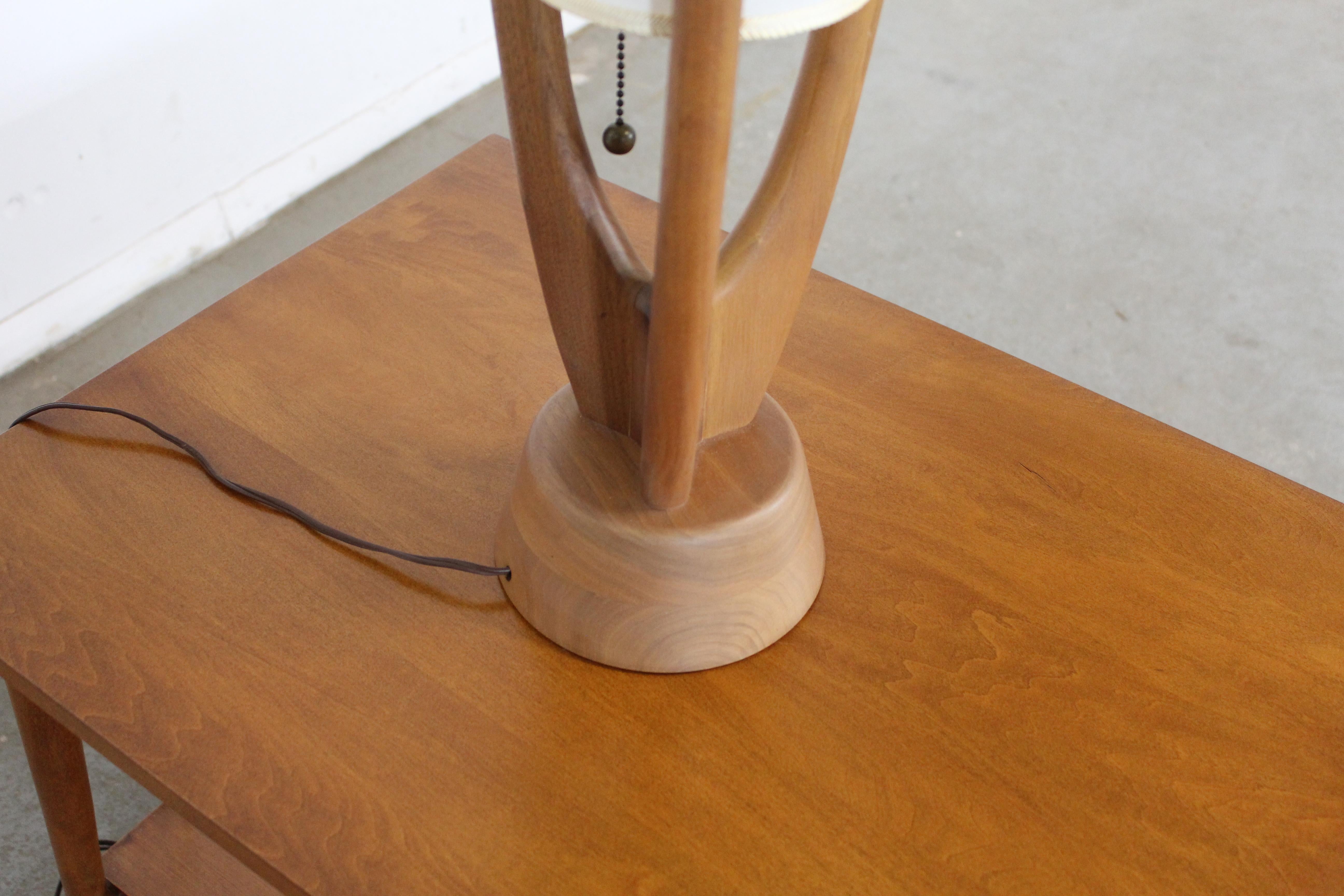 Pair of Mid-Century Danish Modern Tornado Funnel Table Lamps 1