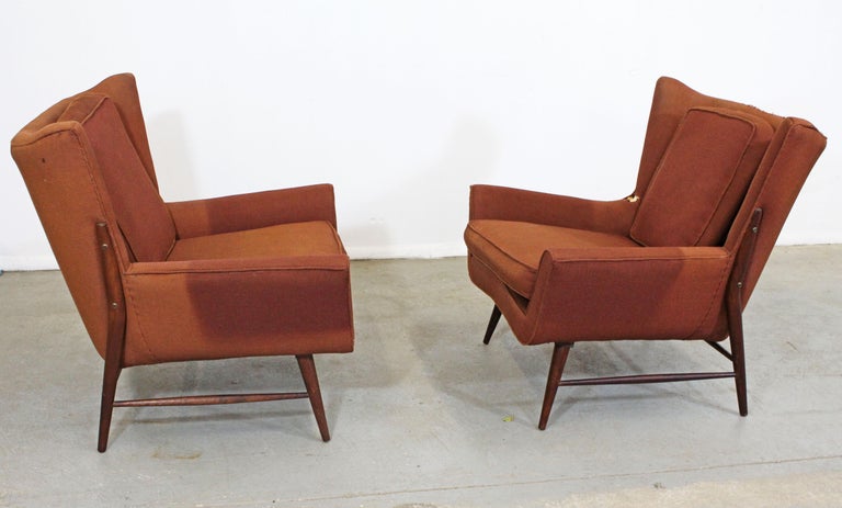 Unknown Pair of Mid Century Danish Modern Wingback Lounge Chairs