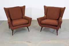 Pair of Midcentury Danish Modern Wingback Lounge Chairs