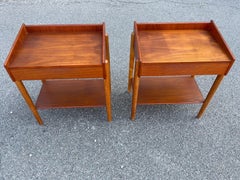 Pair of mid century Danish nightstands by Børge Mogensen in teak and oak 1950´s