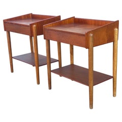 Pair of mid century Danish nightstands by Børge Mogensen in teak and oak 1950´s