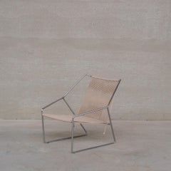 Paire de fauteuils en acier danois du milieu du siècle par Henning Flok