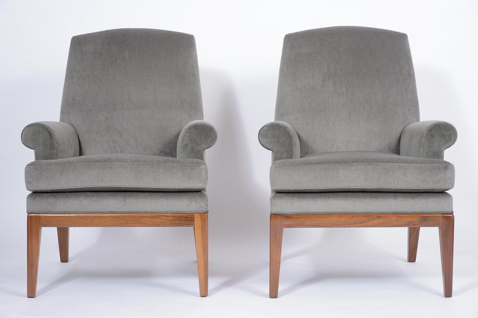 Mid-Century Modern Pair of Vintage Danish Style Lounge Chairs