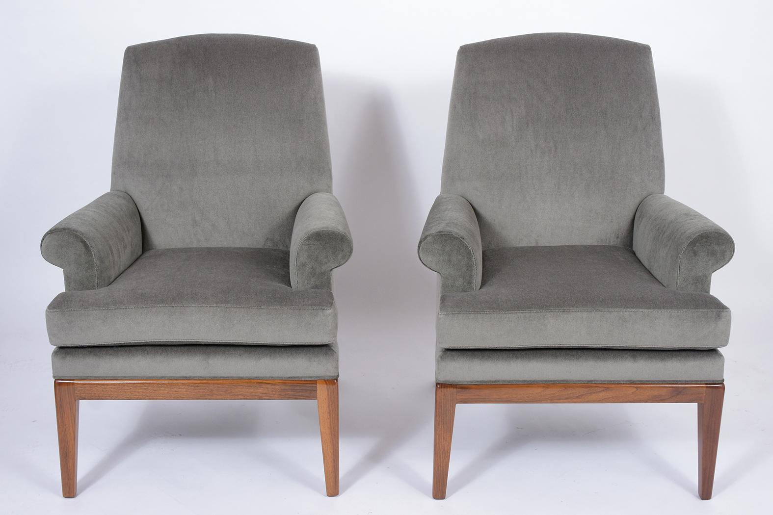 American Pair of Vintage Danish Style Lounge Chairs