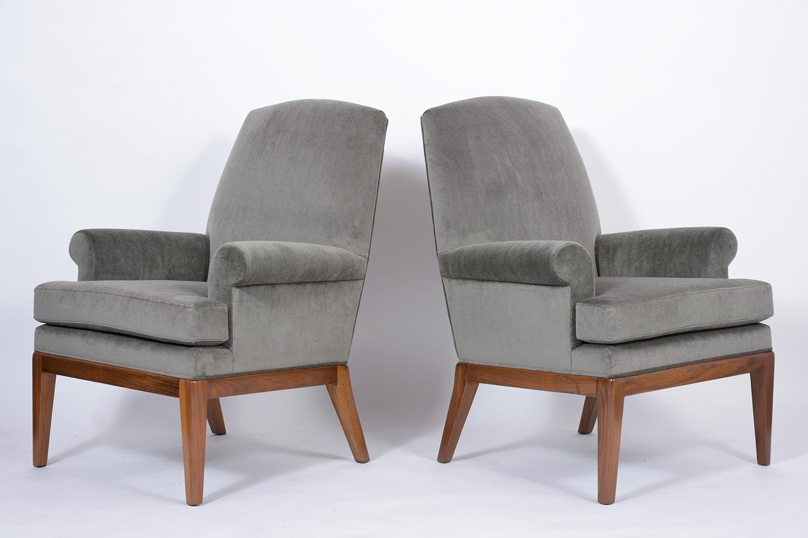 Mid-20th Century Pair of Vintage Danish Style Lounge Chairs
