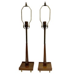 Pair of Mid Century Danish Table Lamps