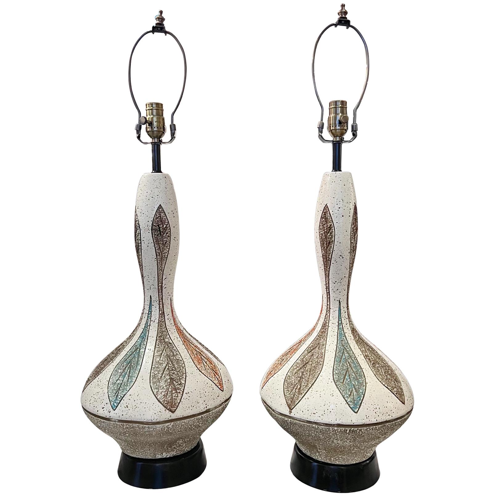 Paire de lampes de table danoises du milieu du siècle Bon état - En vente à New York, NY