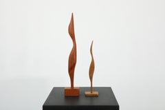 Pair of Mid-Century Danish Teak Carved Stork Sculptures