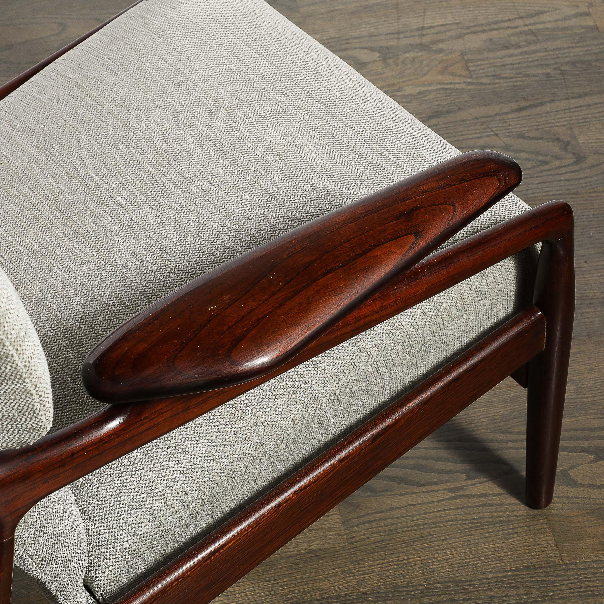 Paire de fauteuils inclinables en teck danois du milieu du siècle pour Advance Design par John Boné en vente 3