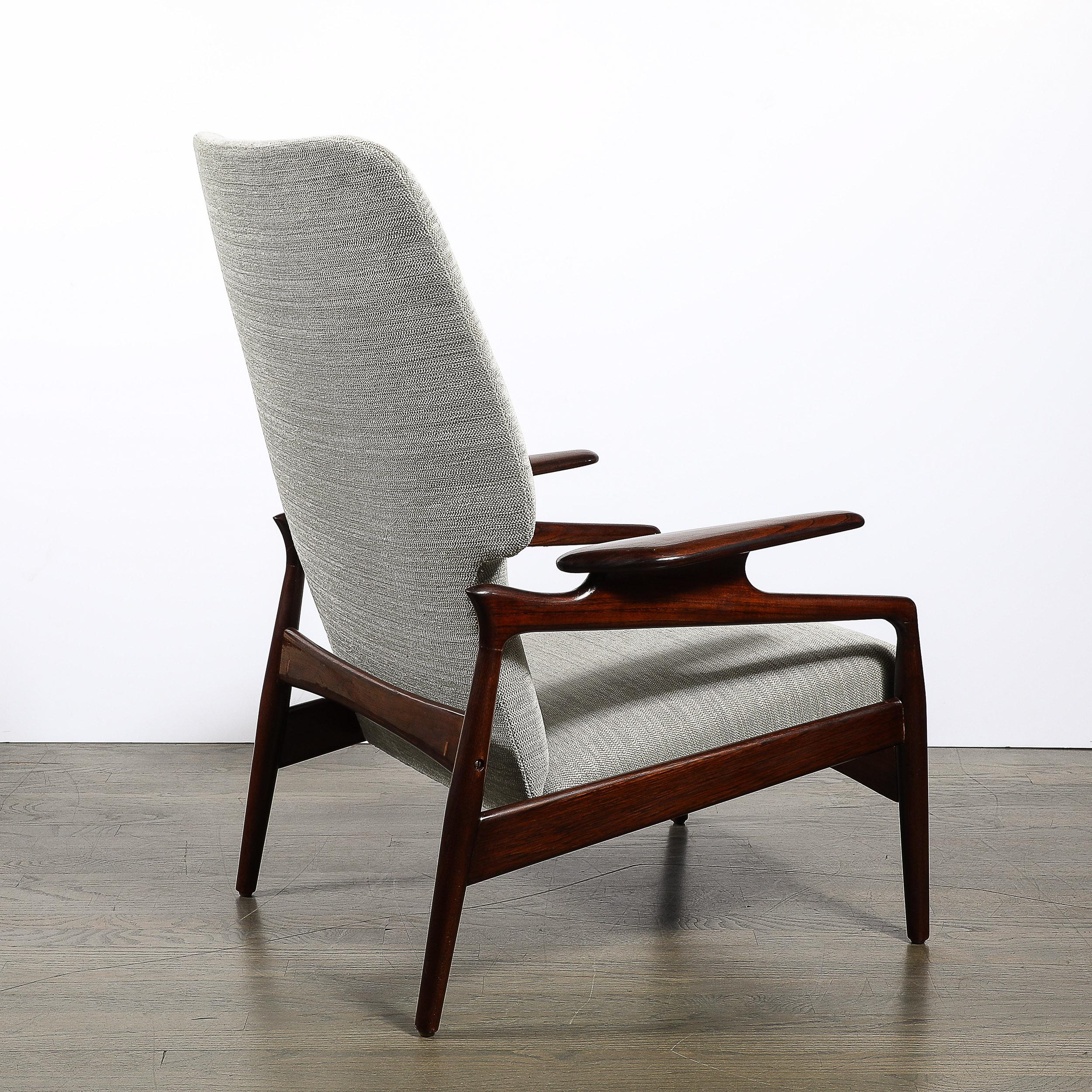 Paire de fauteuils inclinables en teck danois du milieu du siècle pour Advance Design par John Boné en vente 4