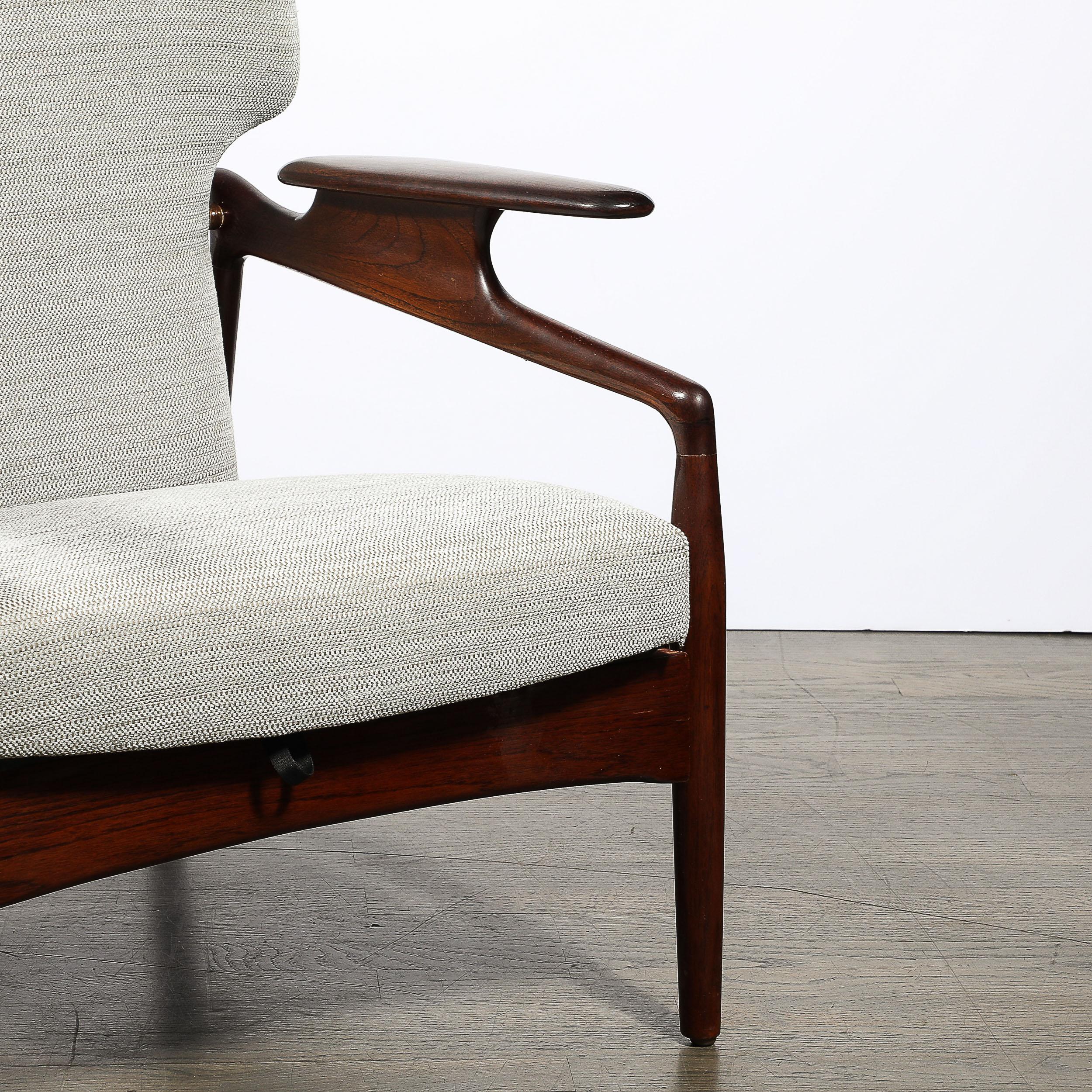 Paire de fauteuils inclinables en teck danois du milieu du siècle pour Advance Design par John Boné en vente 7