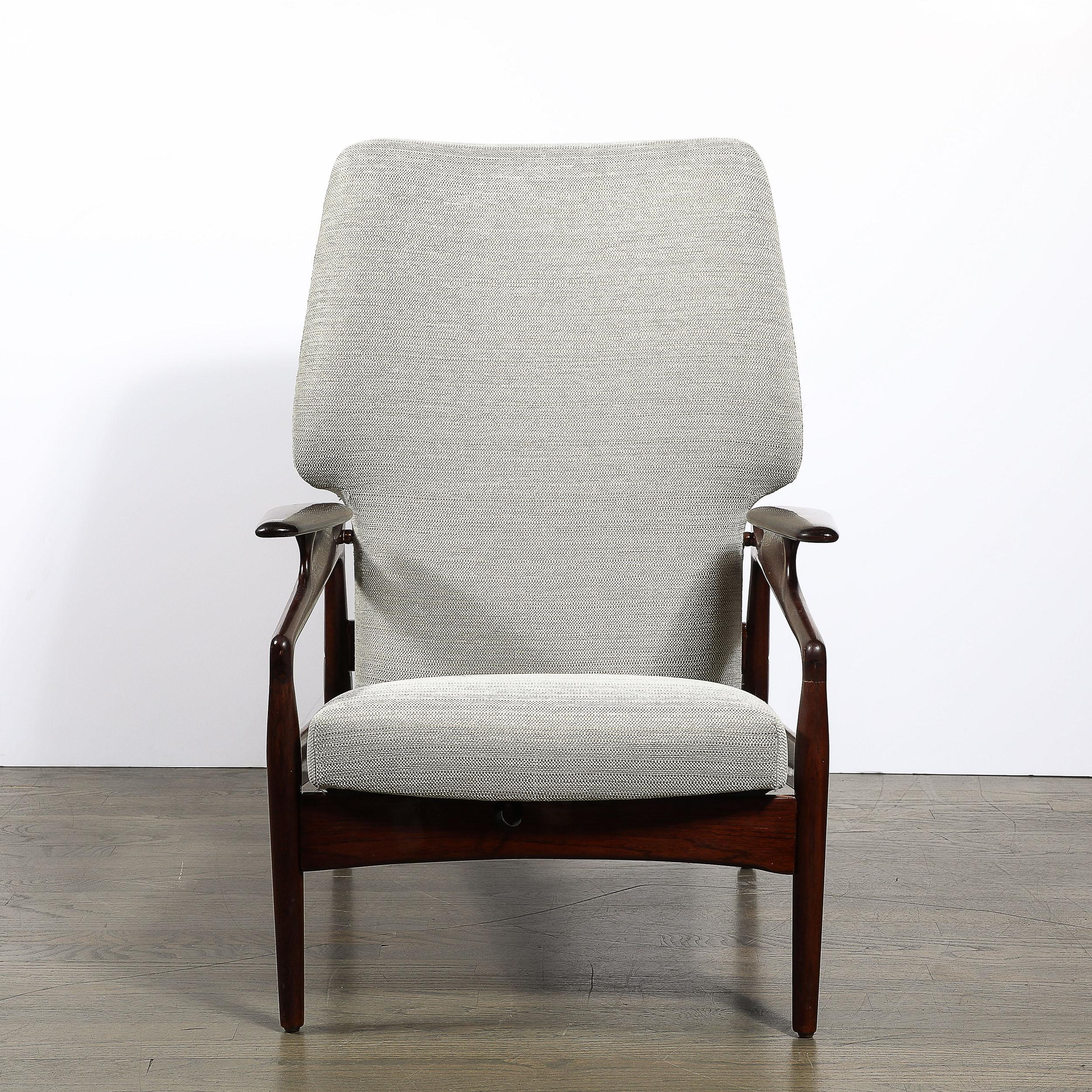 Paire de fauteuils inclinables en teck danois du milieu du siècle pour Advance Design par John Boné en vente 8