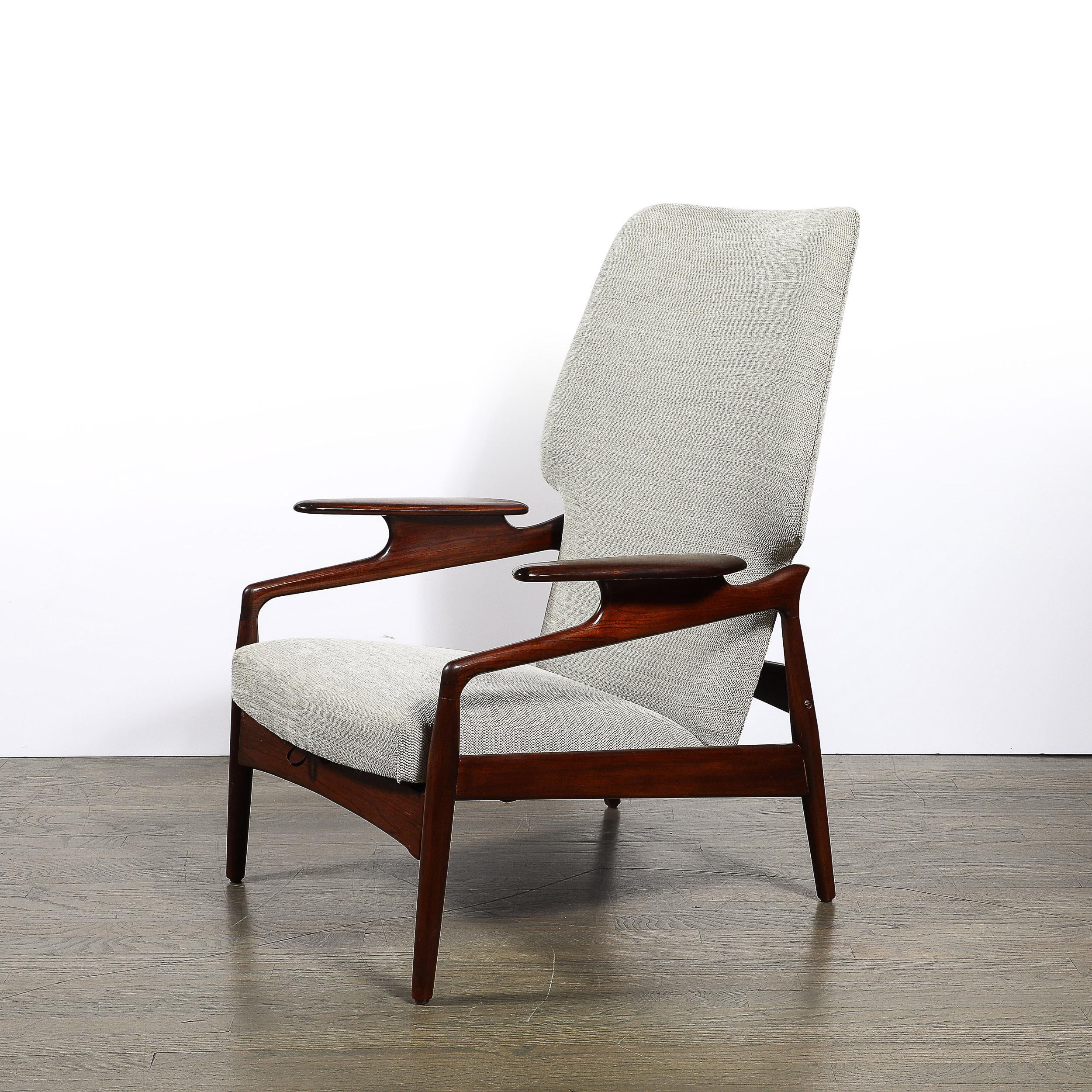 Paire de fauteuils inclinables en teck danois du milieu du siècle pour Advance Design par John Boné en vente 10