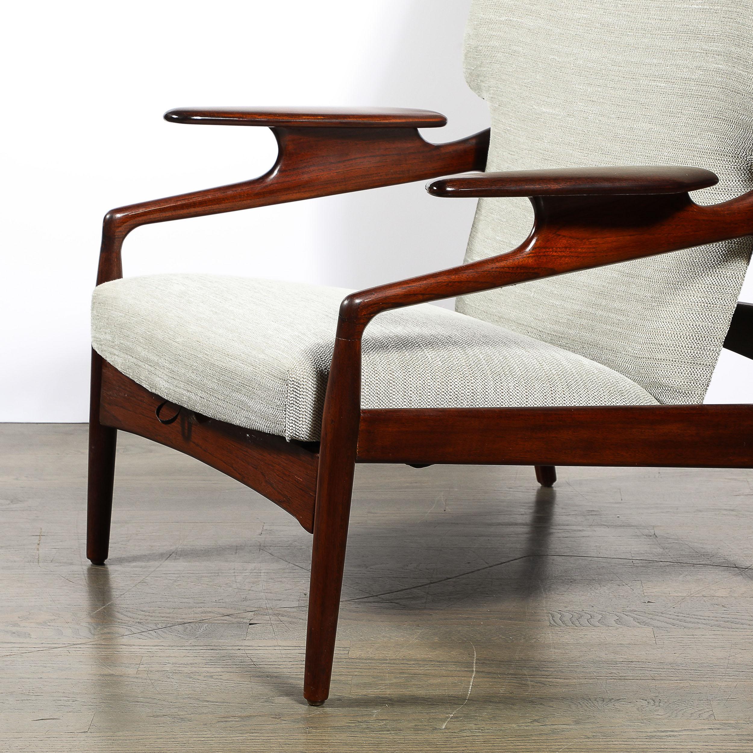 Paire de fauteuils inclinables en teck danois du milieu du siècle pour Advance Design par John Boné en vente 11
