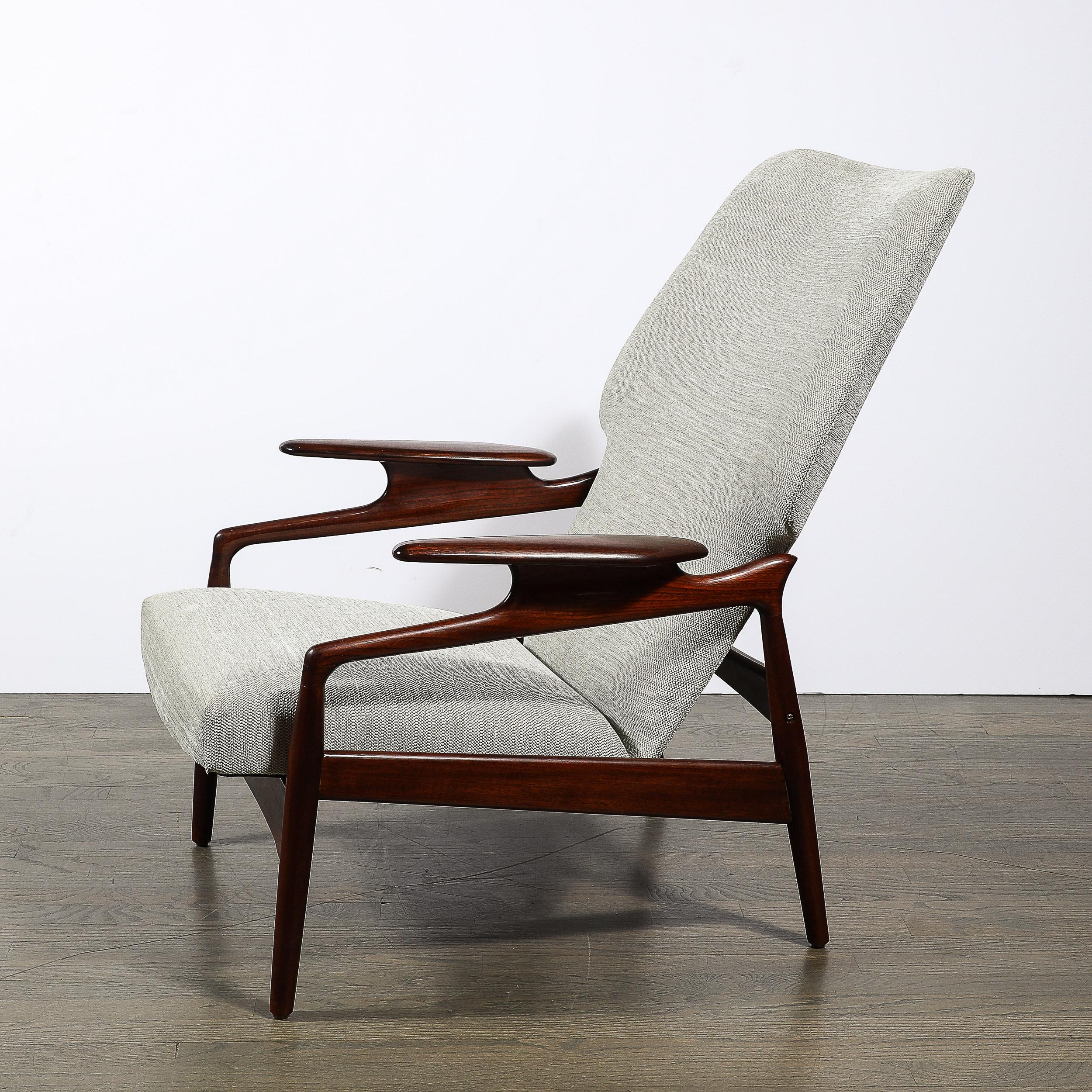 Mid-Century Modern Paire de fauteuils inclinables en teck danois du milieu du siècle pour Advance Design par John Boné en vente