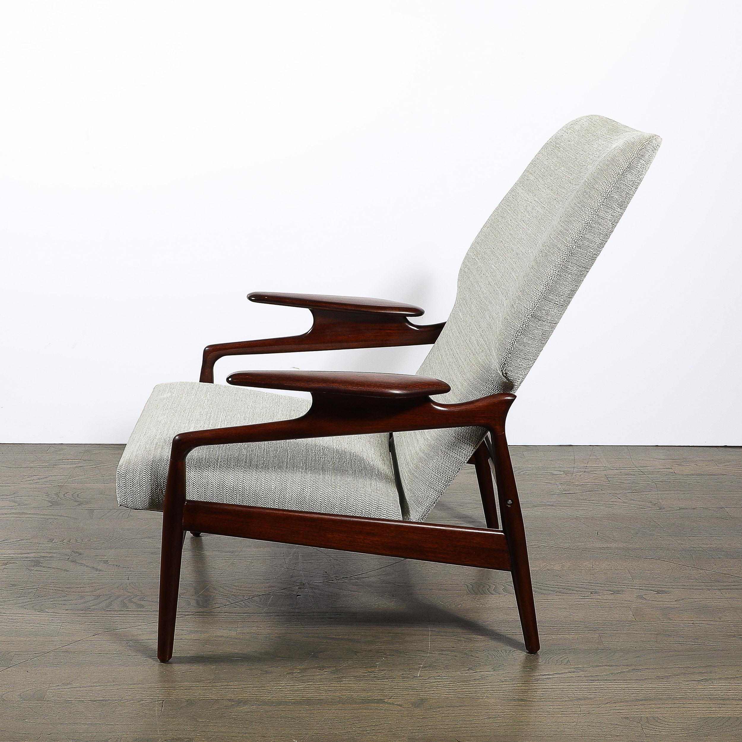 Milieu du XXe siècle Paire de fauteuils inclinables en teck danois du milieu du siècle pour Advance Design par John Boné en vente