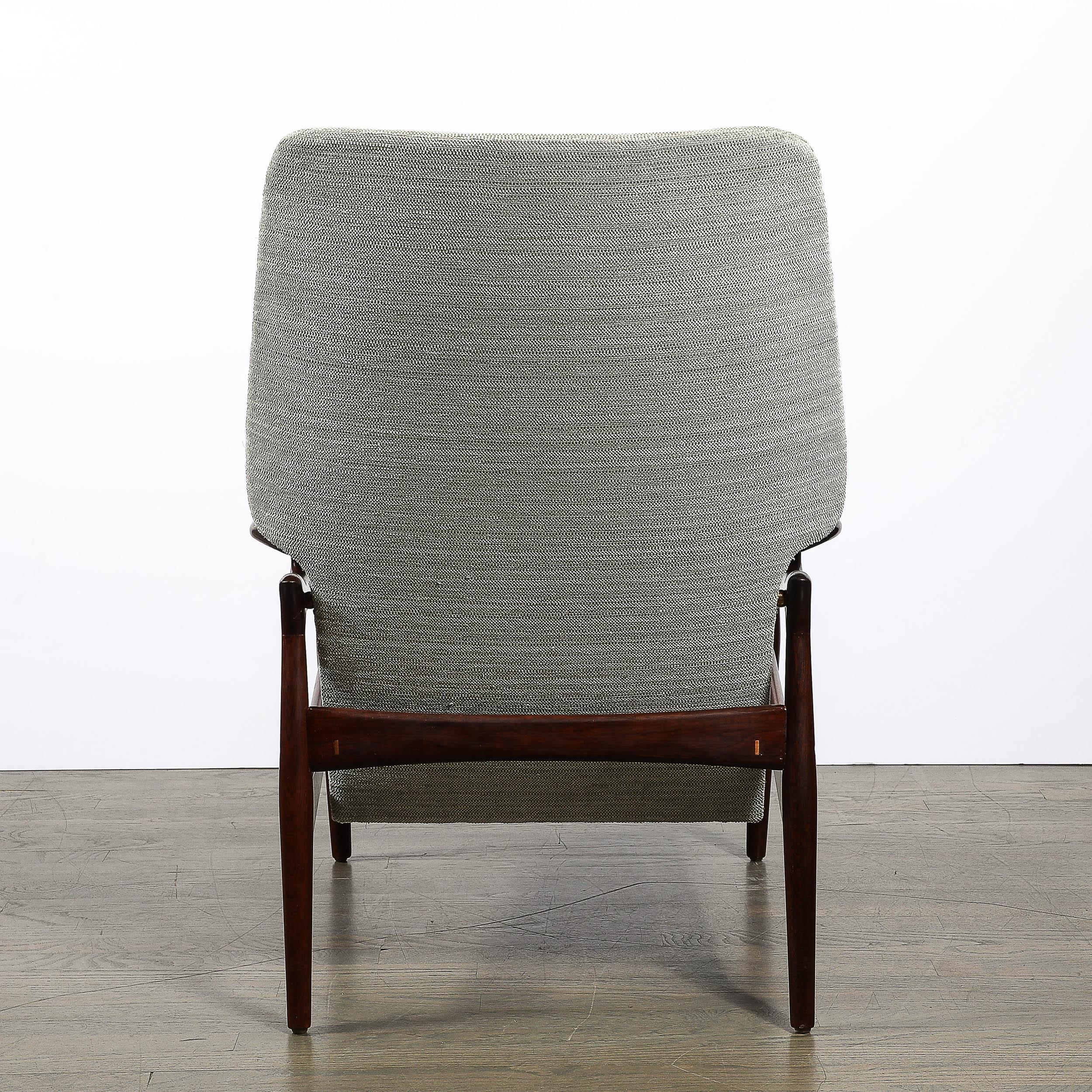 Paire de fauteuils inclinables en teck danois du milieu du siècle pour Advance Design par John Boné en vente 1