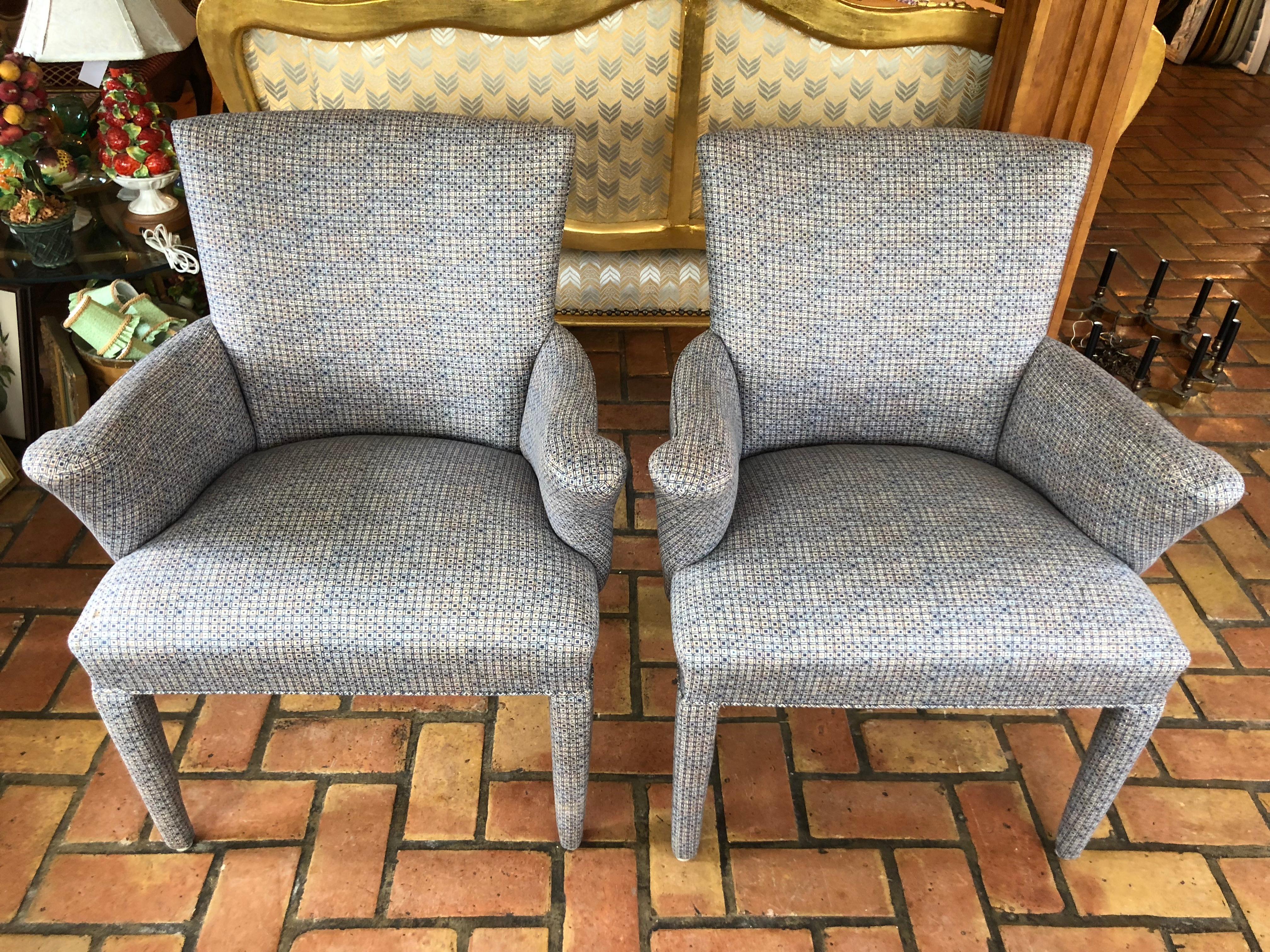 Mid-Century Modern Pair of Mid-Century Danish Upholstered Chairs