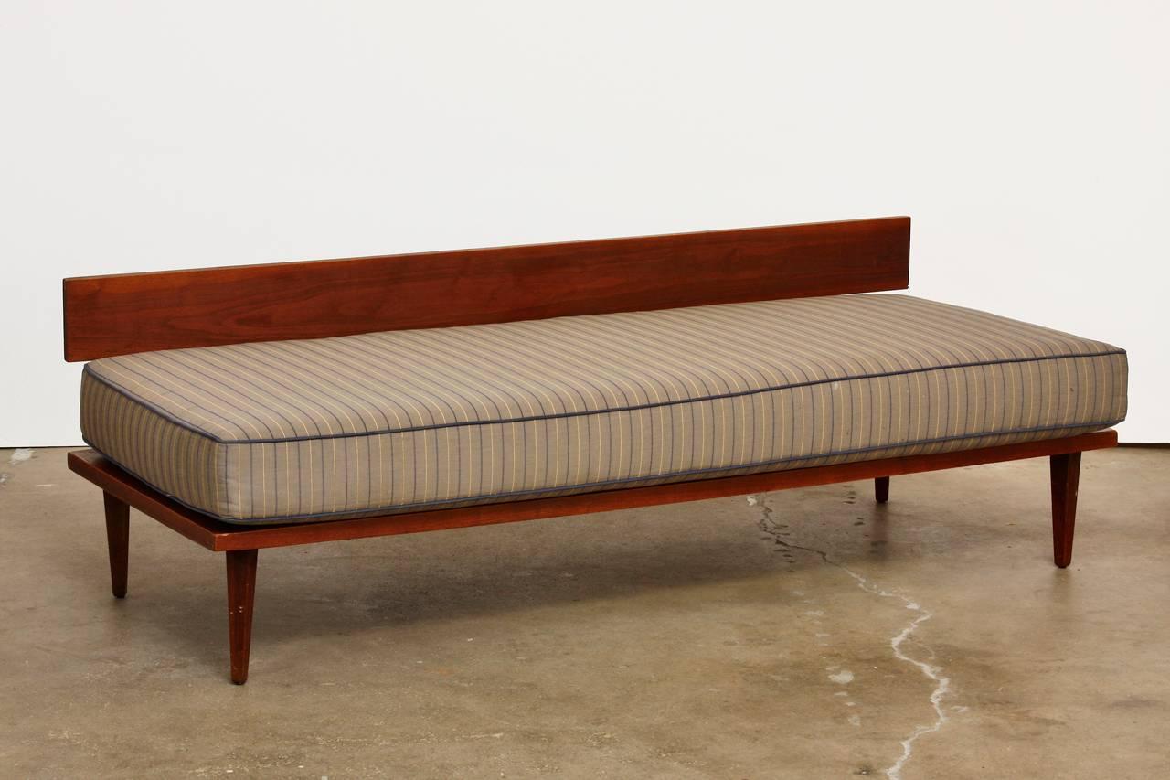 Mid-Century Modern Pair of Midcentury Daybeds with Wedge Cushions