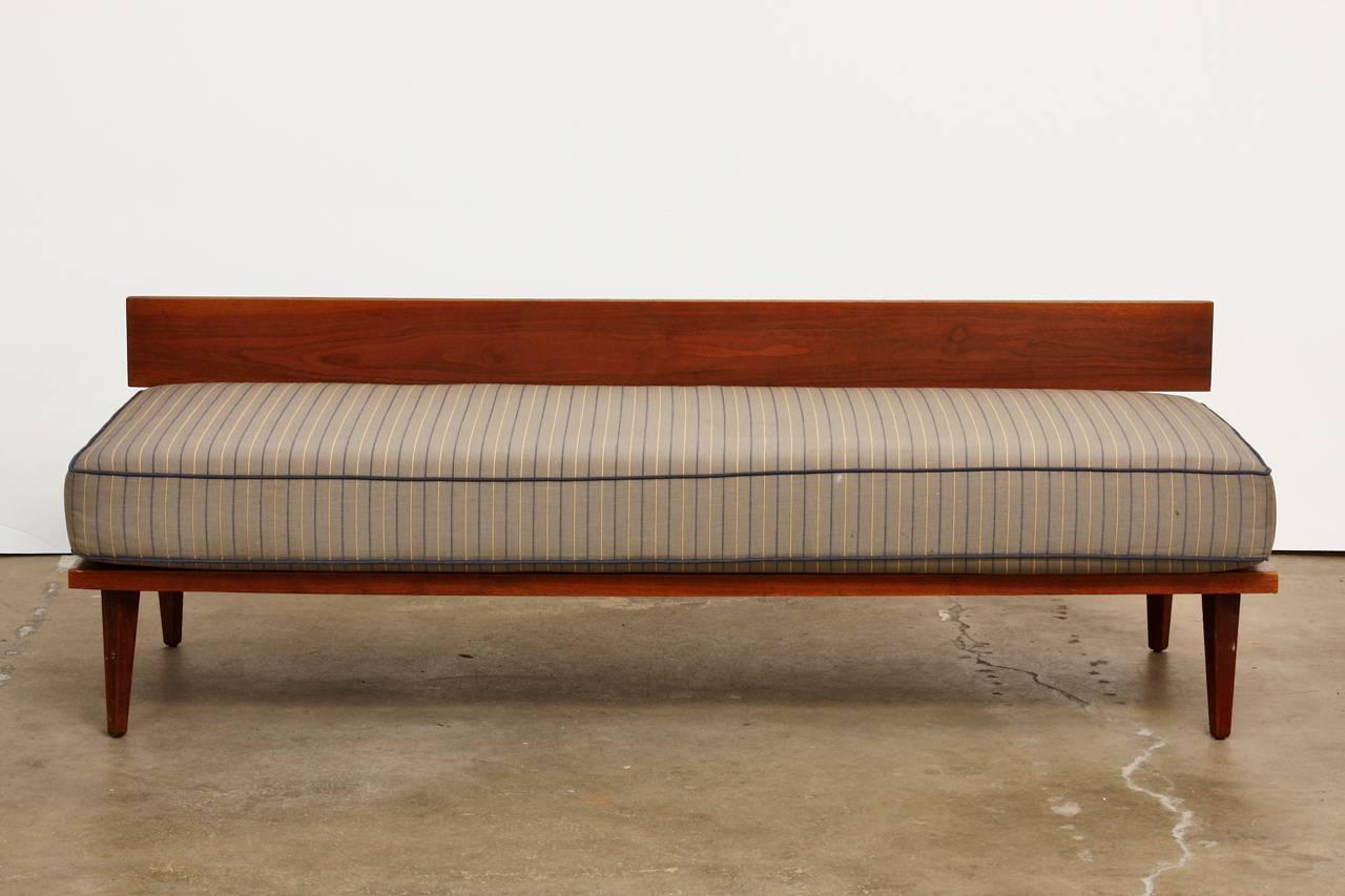 American Pair of Midcentury Daybeds with Wedge Cushions