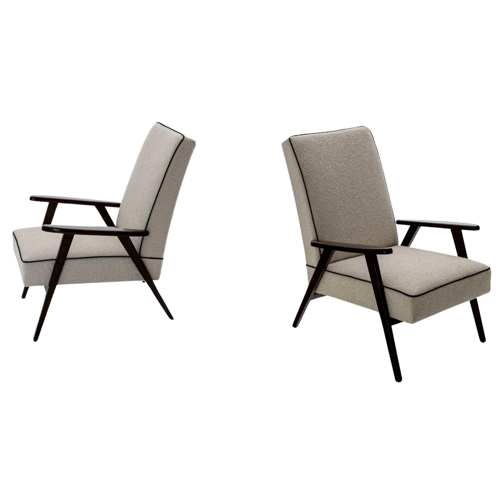 Pair of Mid-Century Design Armchairs, circa 1960