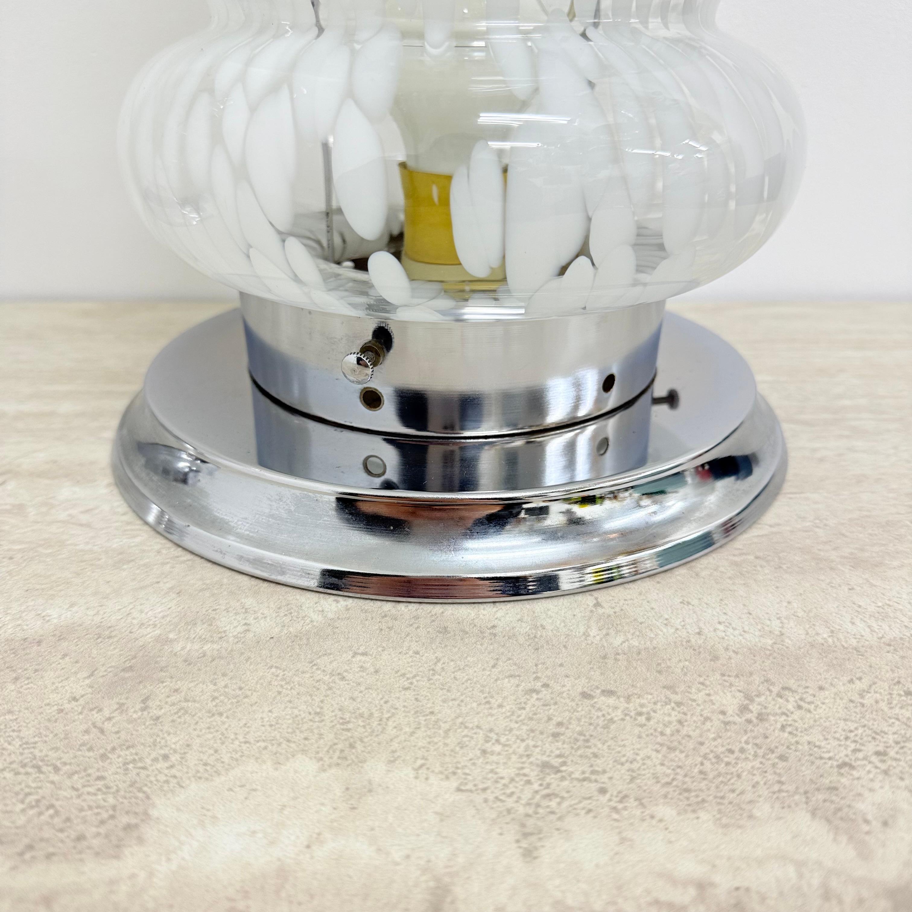 Paire de lampes de table en verre Design/One Carlo Nason , années 1970 en vente 3