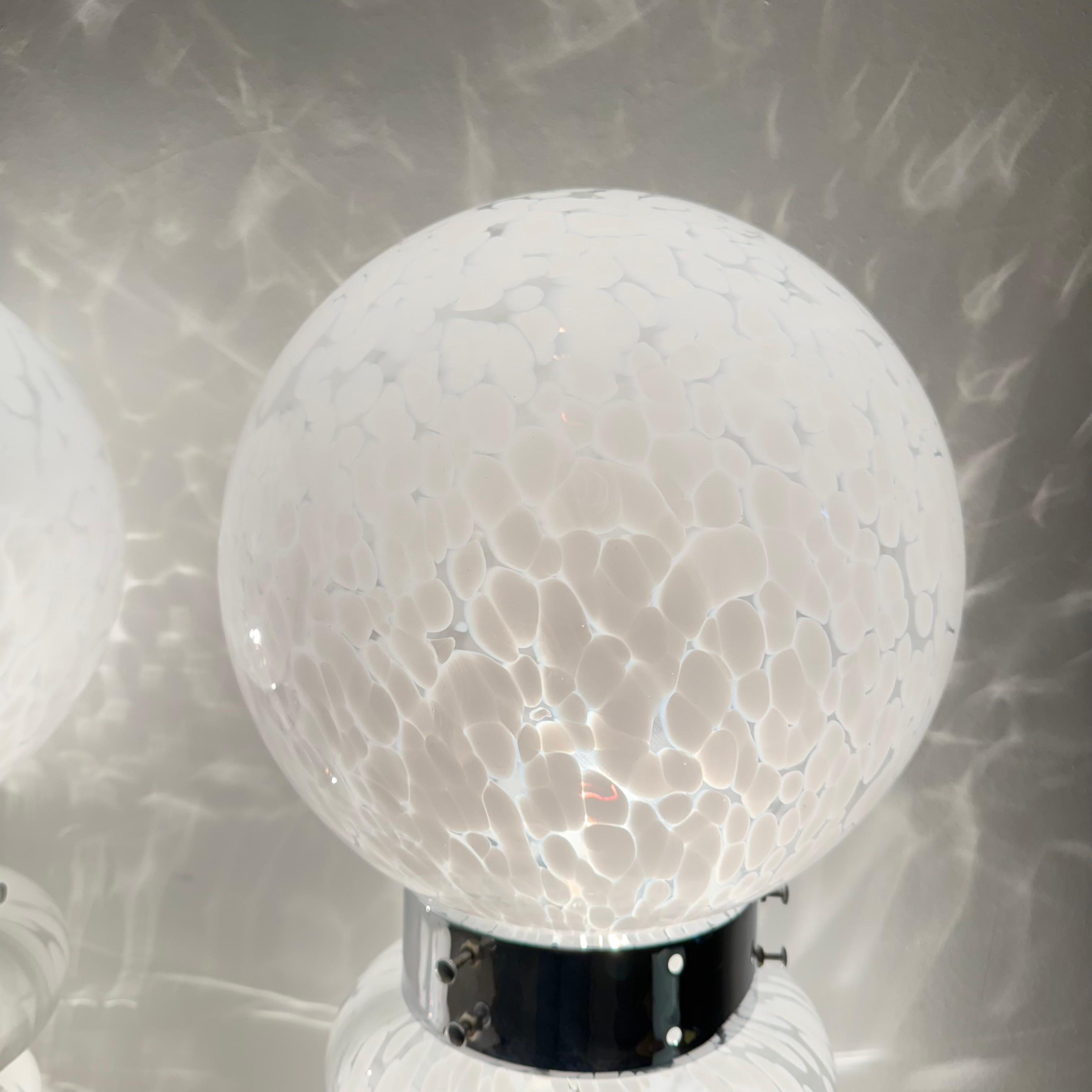 Paire de lampes de table en verre Design/One Carlo Nason , années 1970 en vente 7