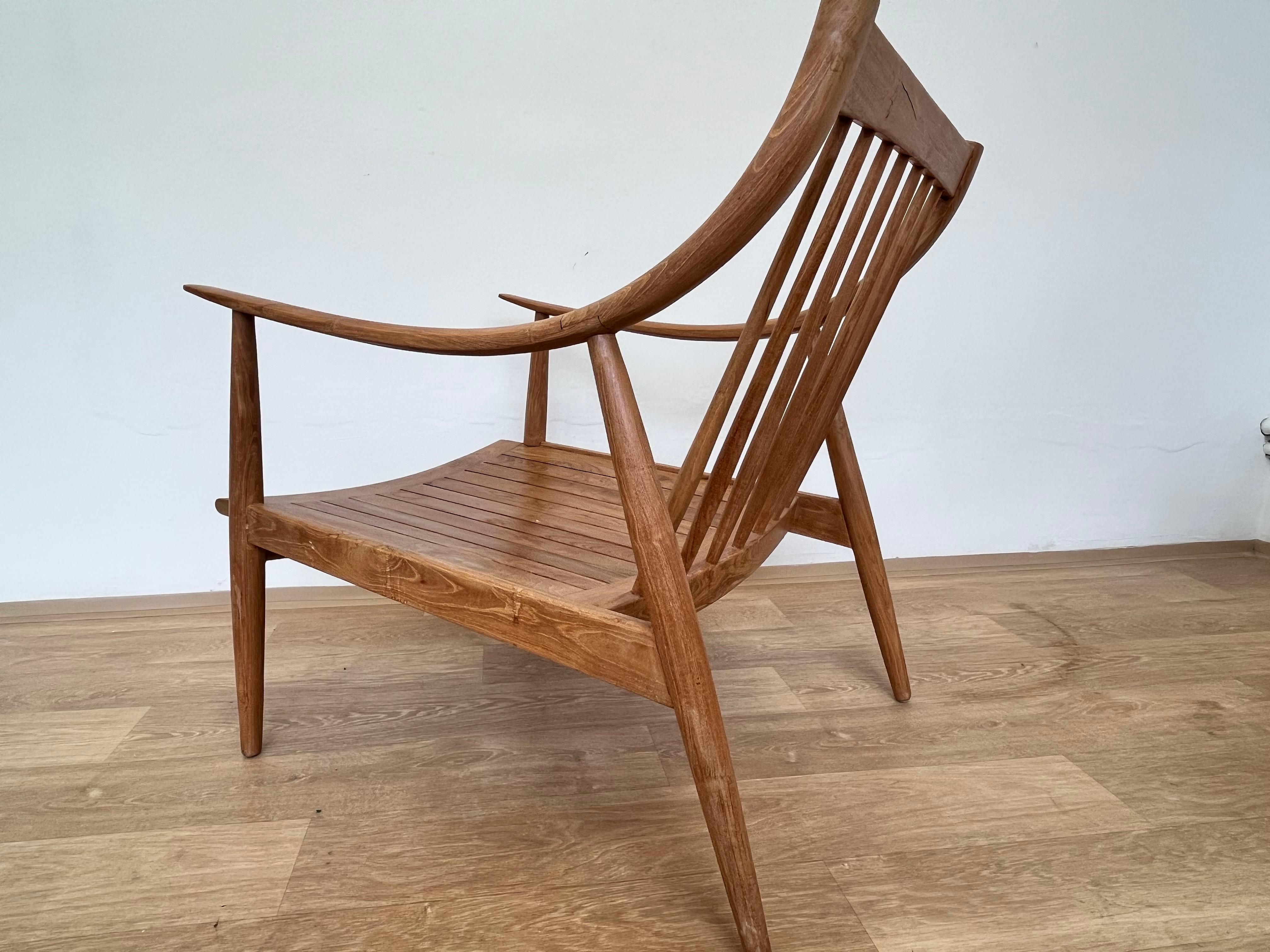 Pair of mid century design scandinavian armchairs - 1960s For Sale 1