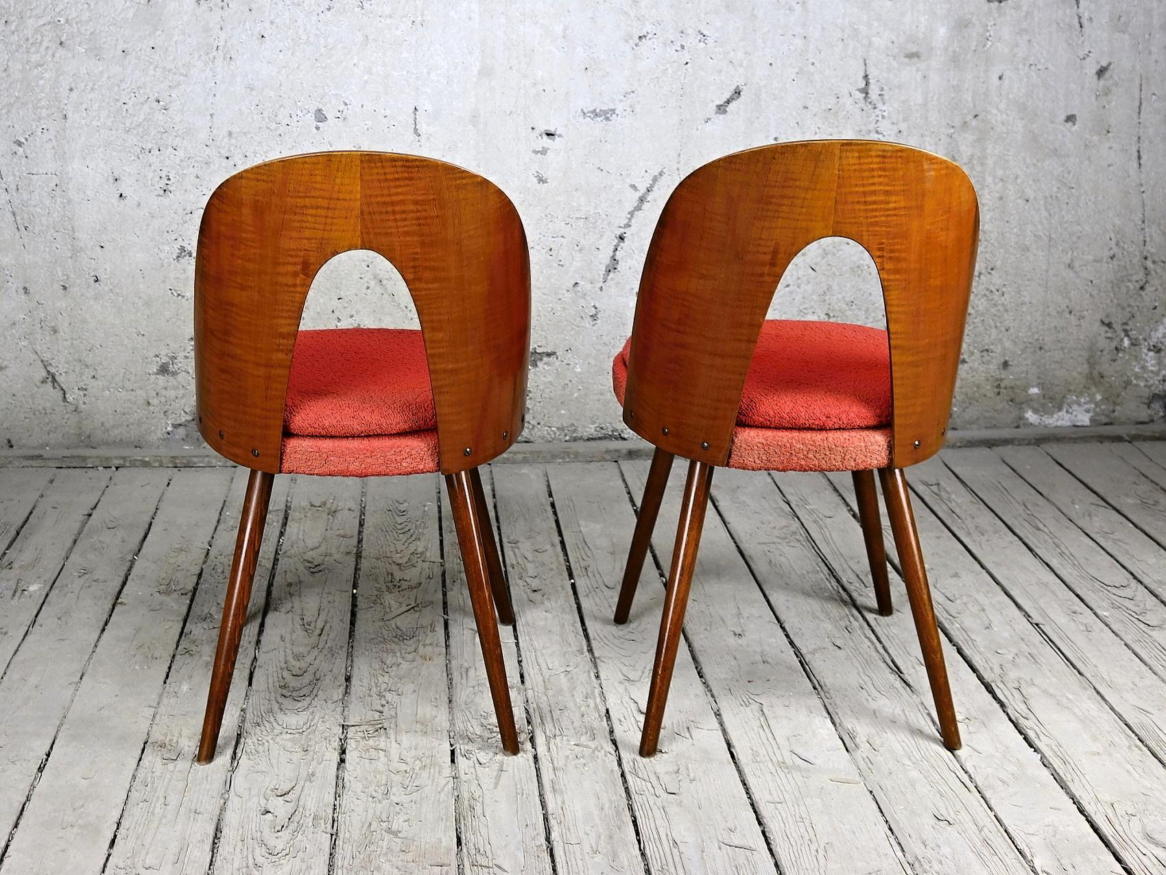 Mid-Century Modern Pair of Mid Century Dining Chairs by Antonín Šuman for Tatra Nabytok NP, 1960s