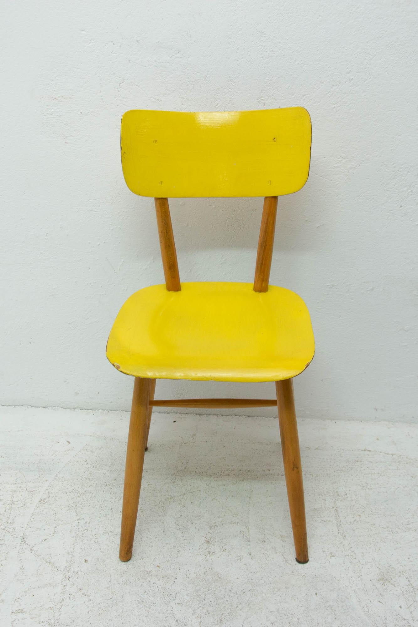 Pair of Midcentury Dining Chairs TON, 1960s, Czechoslovakia 5