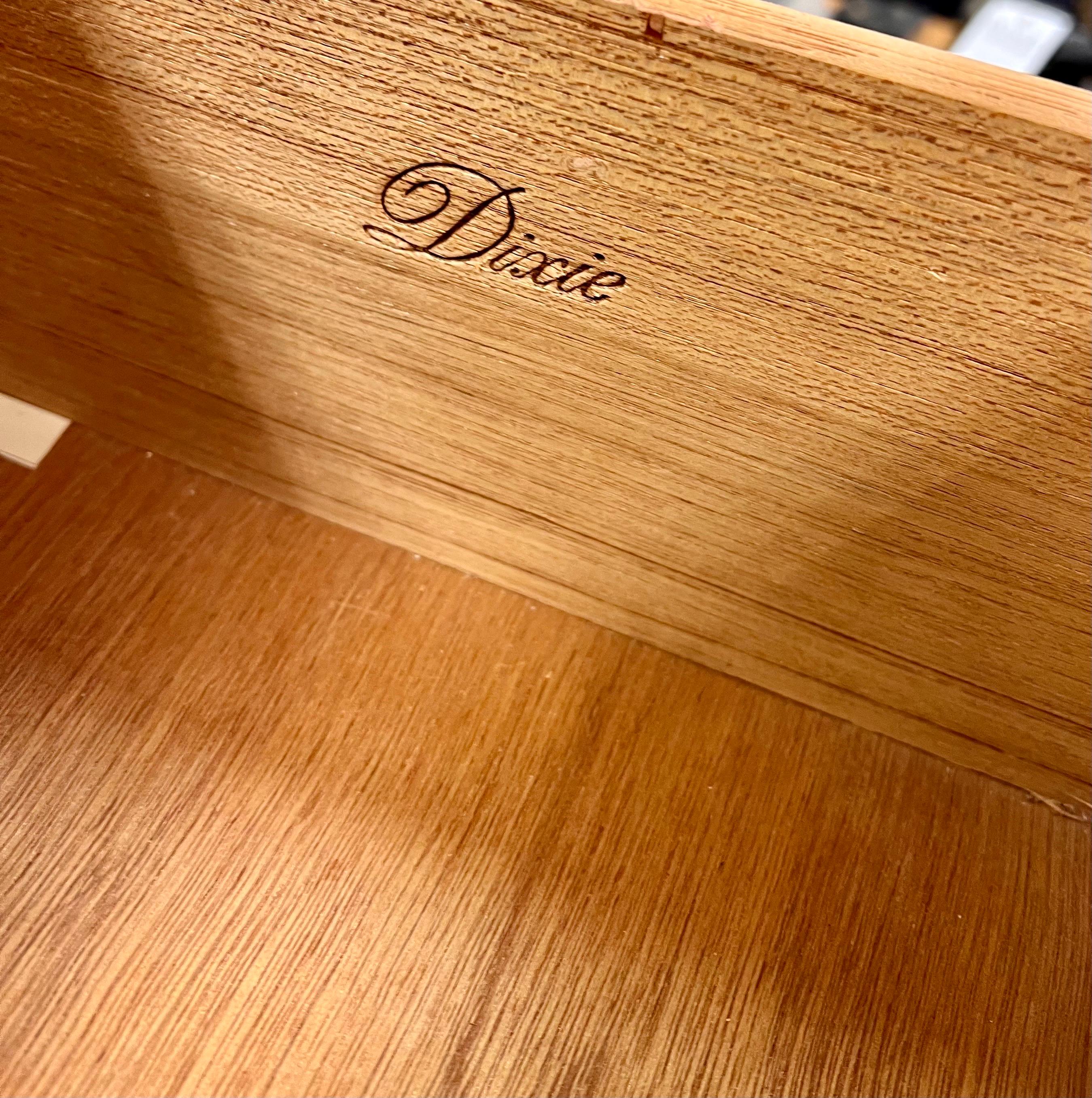 Mid-Century Modern Pair of Mid-Century Dixie Furniture Campaigner Campaign Style Chests Dressers