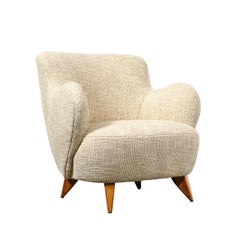 Pair of Mid Century Documented Walnut "Barrel" Chairs by Vladimir Kagan, 1947