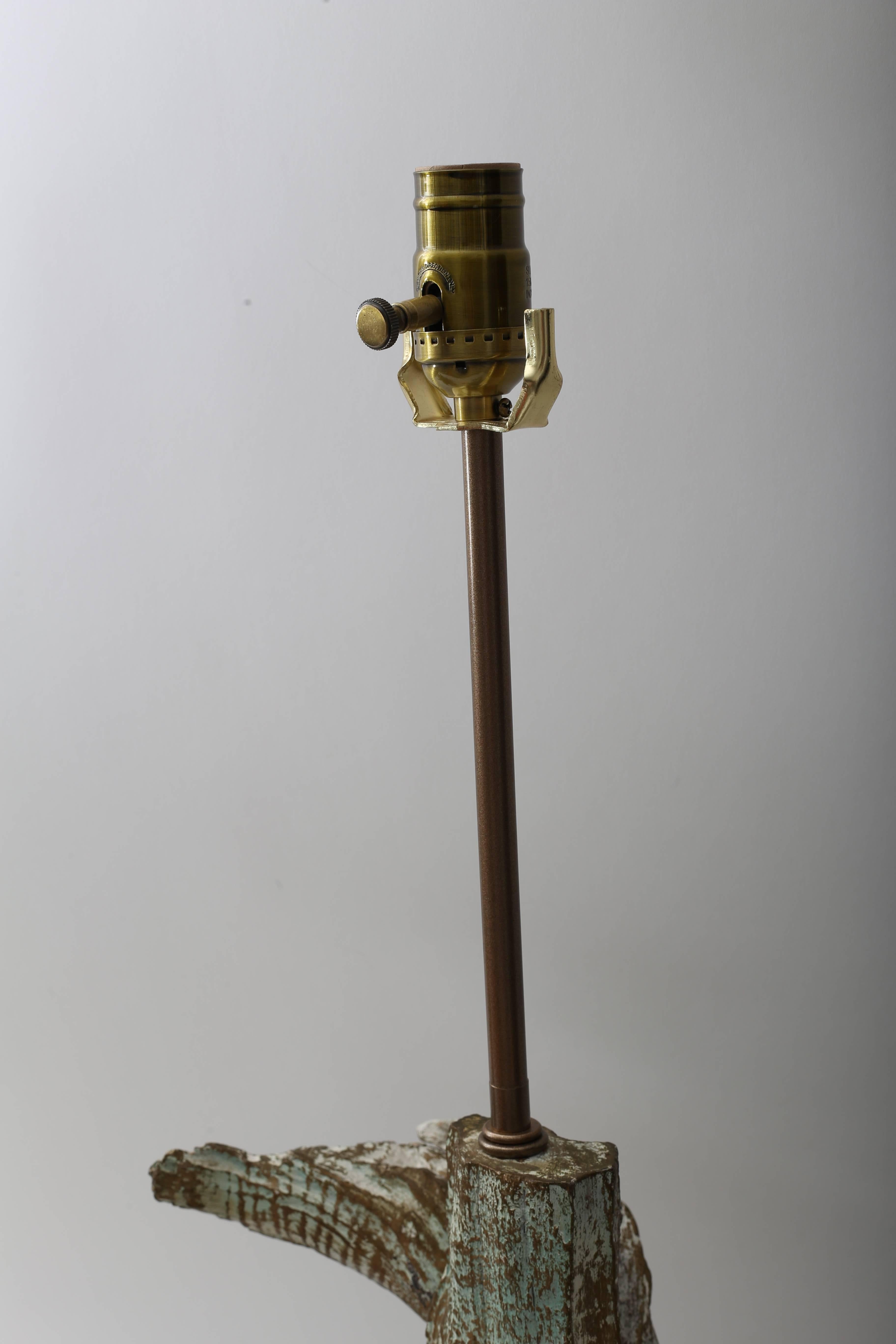 Pair of Midcentury Driftwood Table Lamps 3