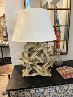 Pair of Mid-Century Driftwood Table Lamps