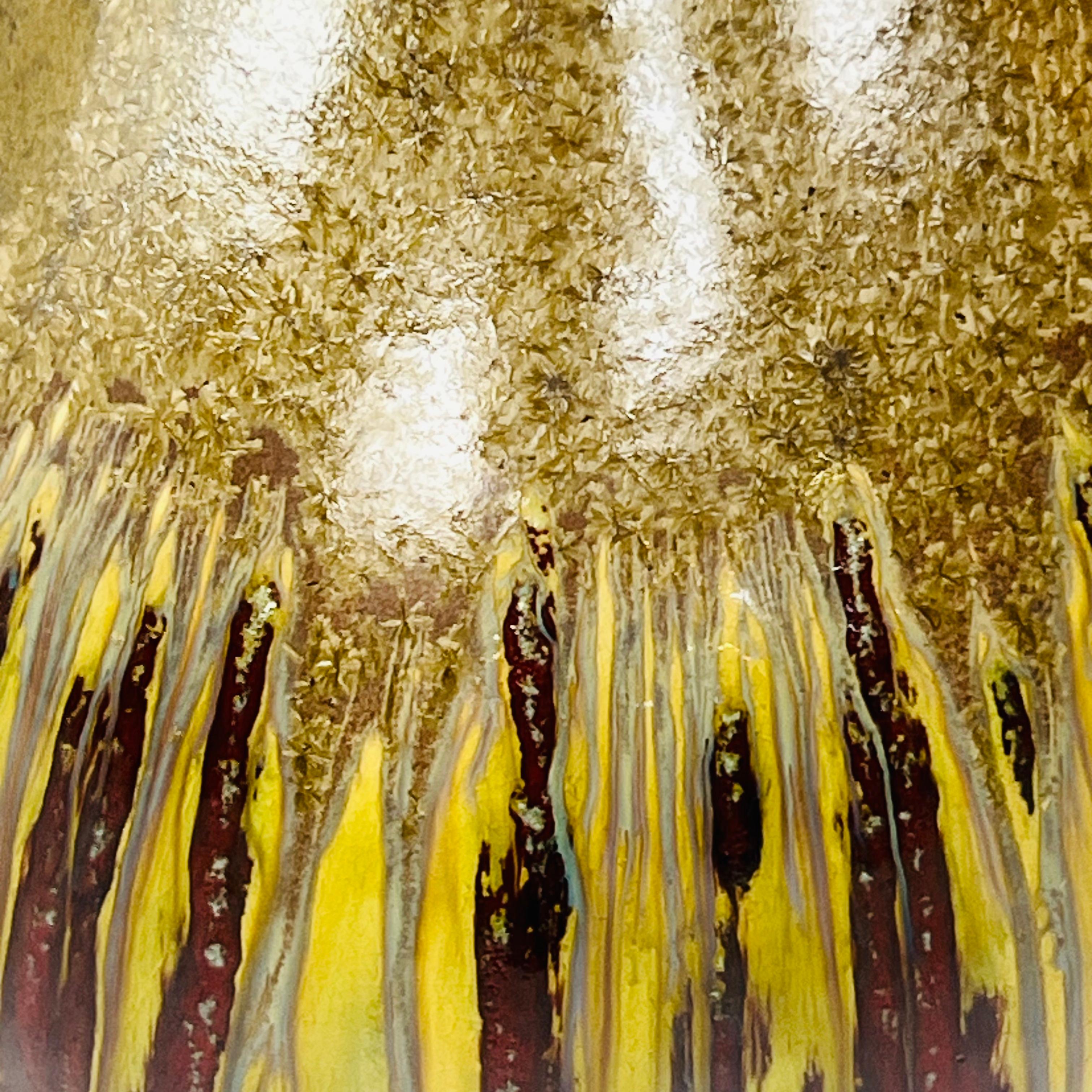 Pareja de lámparas de cerámica esmaltada de mediados de siglo Cerámico en venta