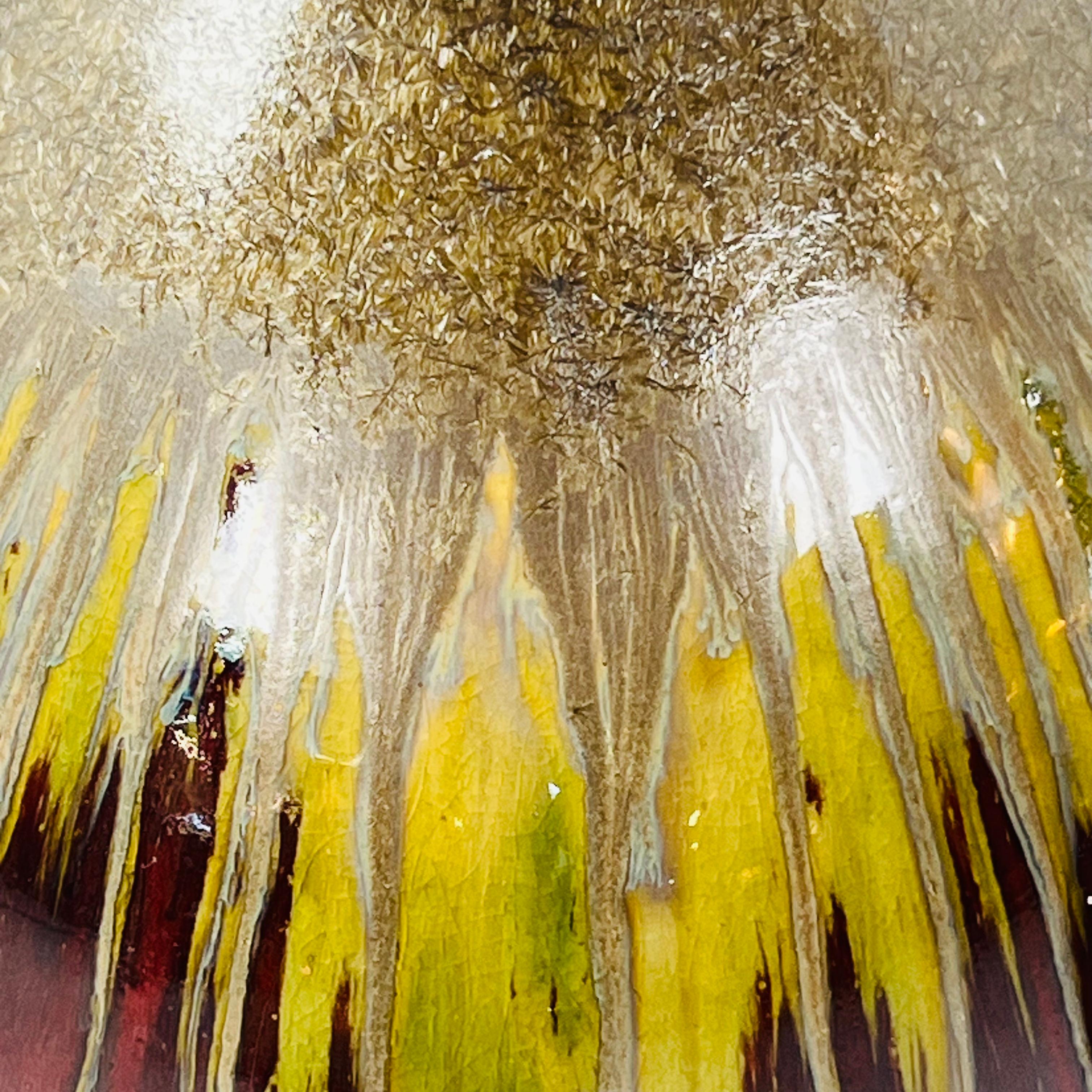 Pareja de lámparas de cerámica esmaltada de mediados de siglo en venta 2