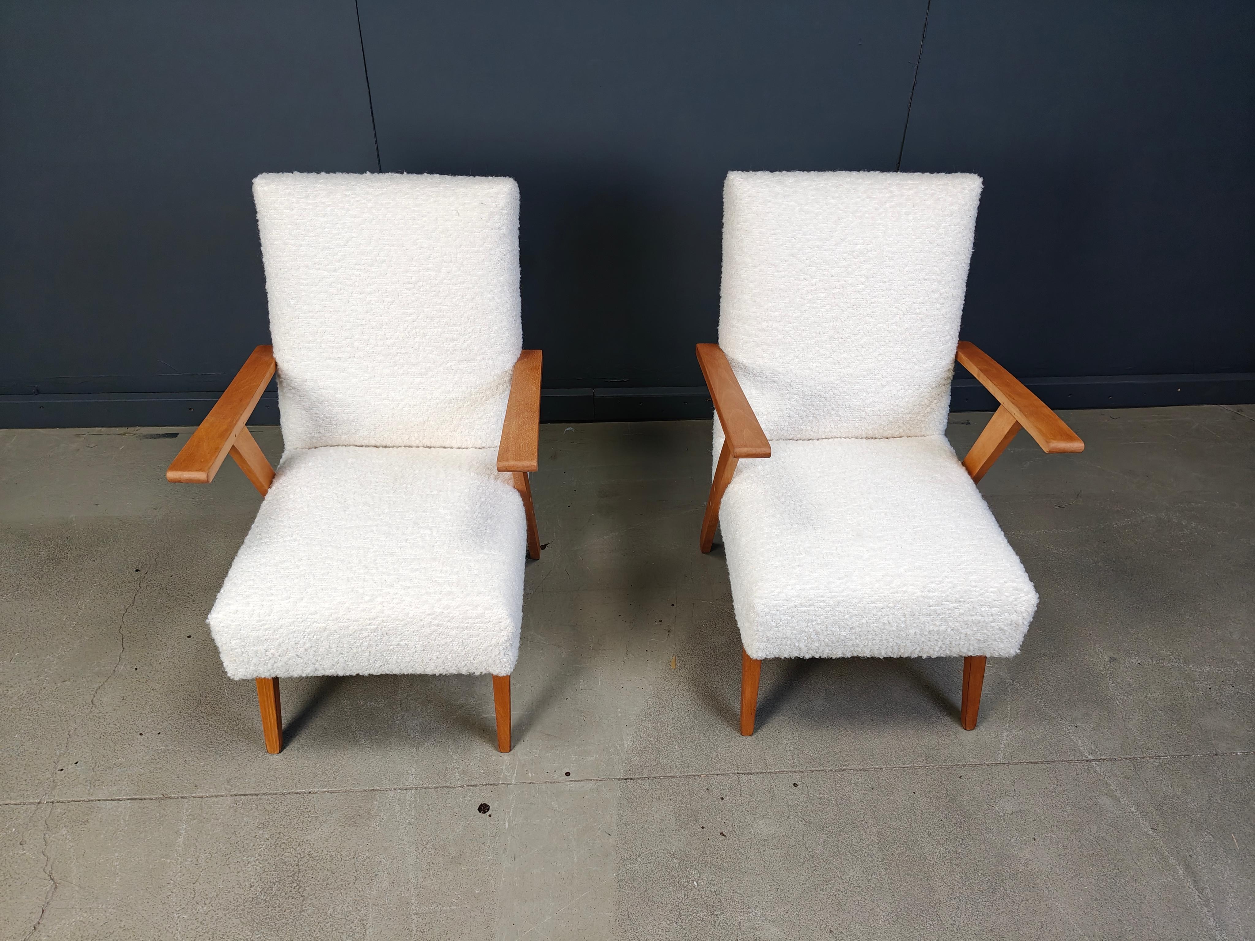 Paire de fauteuils hollandais du milieu du siècle, 1960 en vente 9